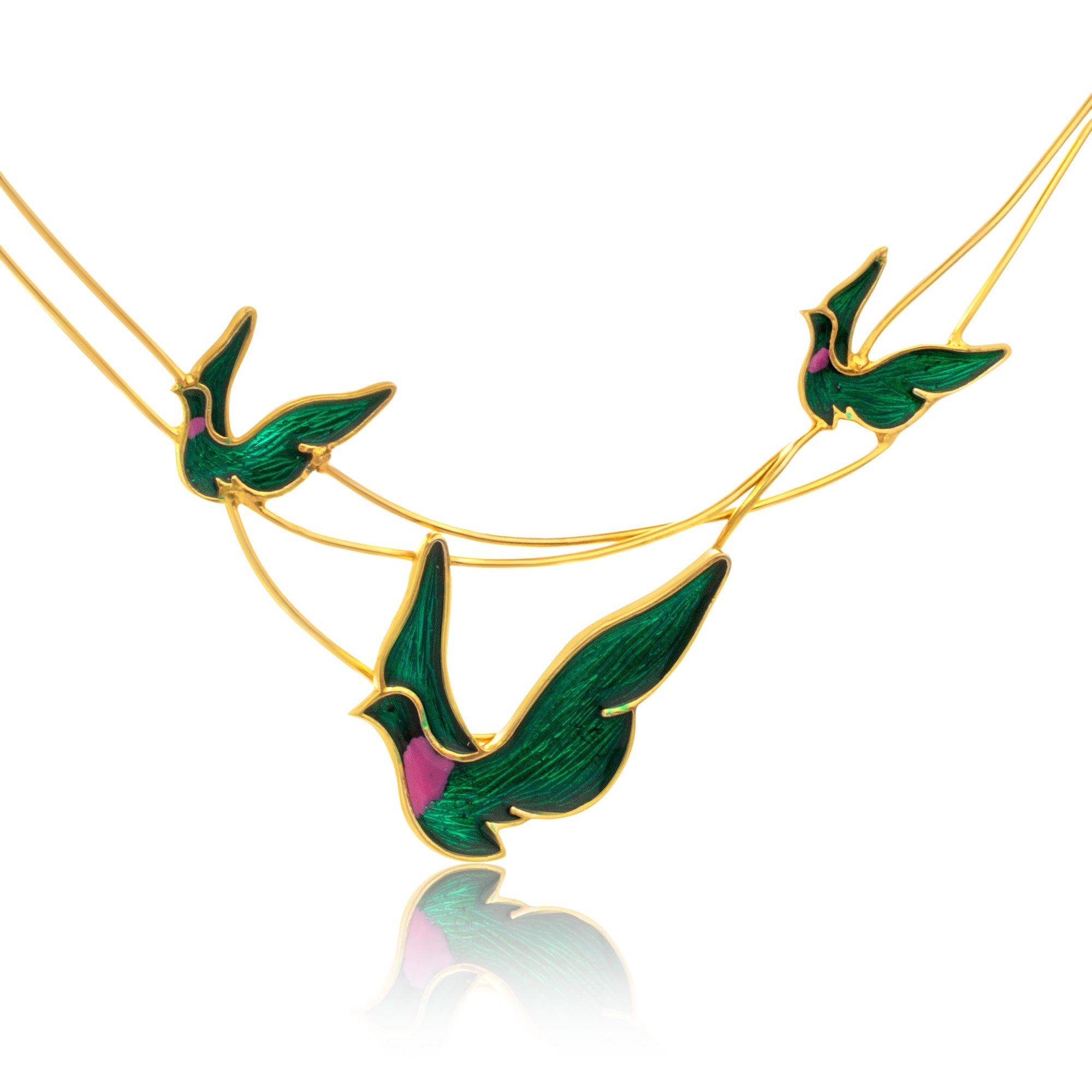 24K Gold-Plated Leaf Pendant Necklace - Kicky & Perky