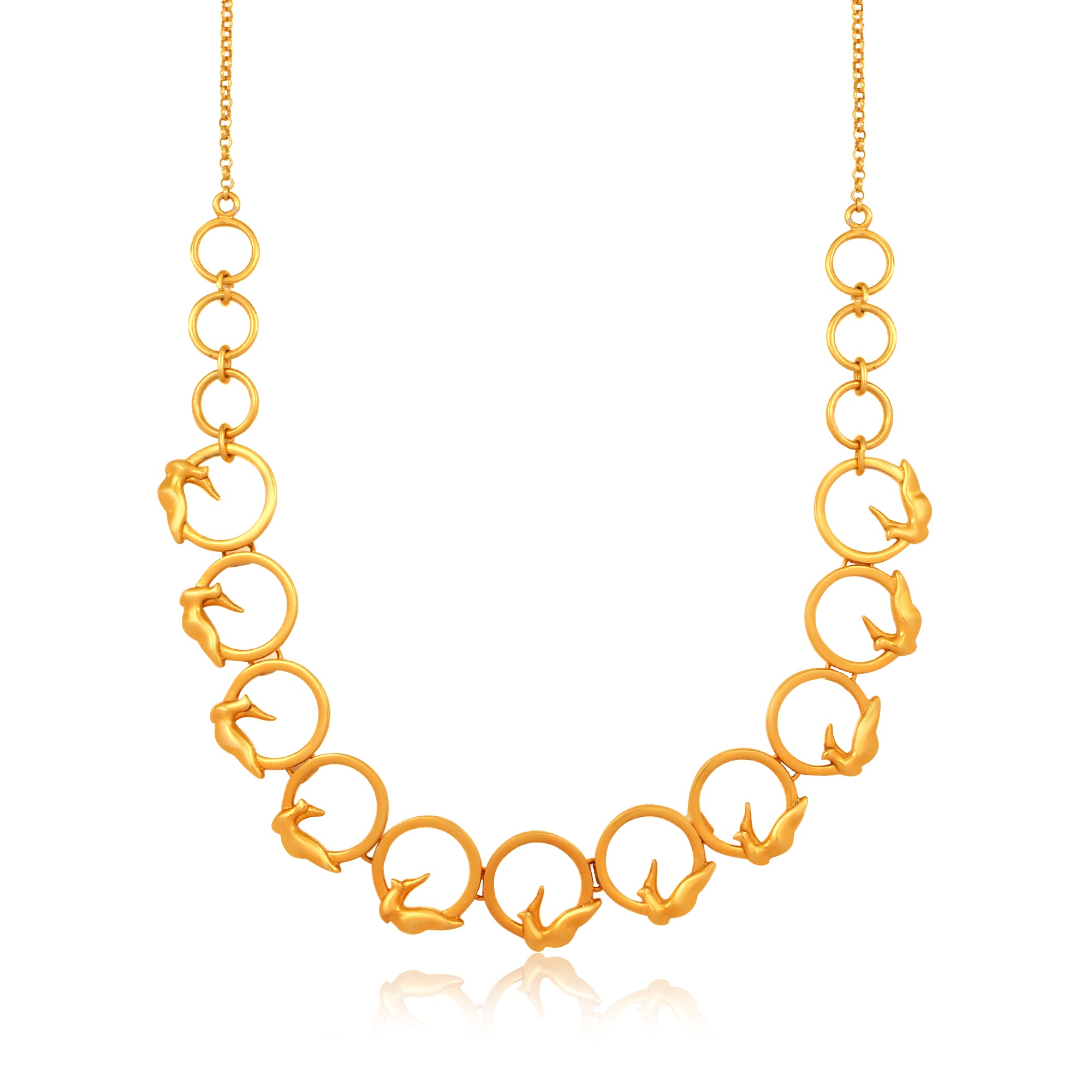 24K Gold-Plated Bird Pendant Necklace - Kicky & Perky