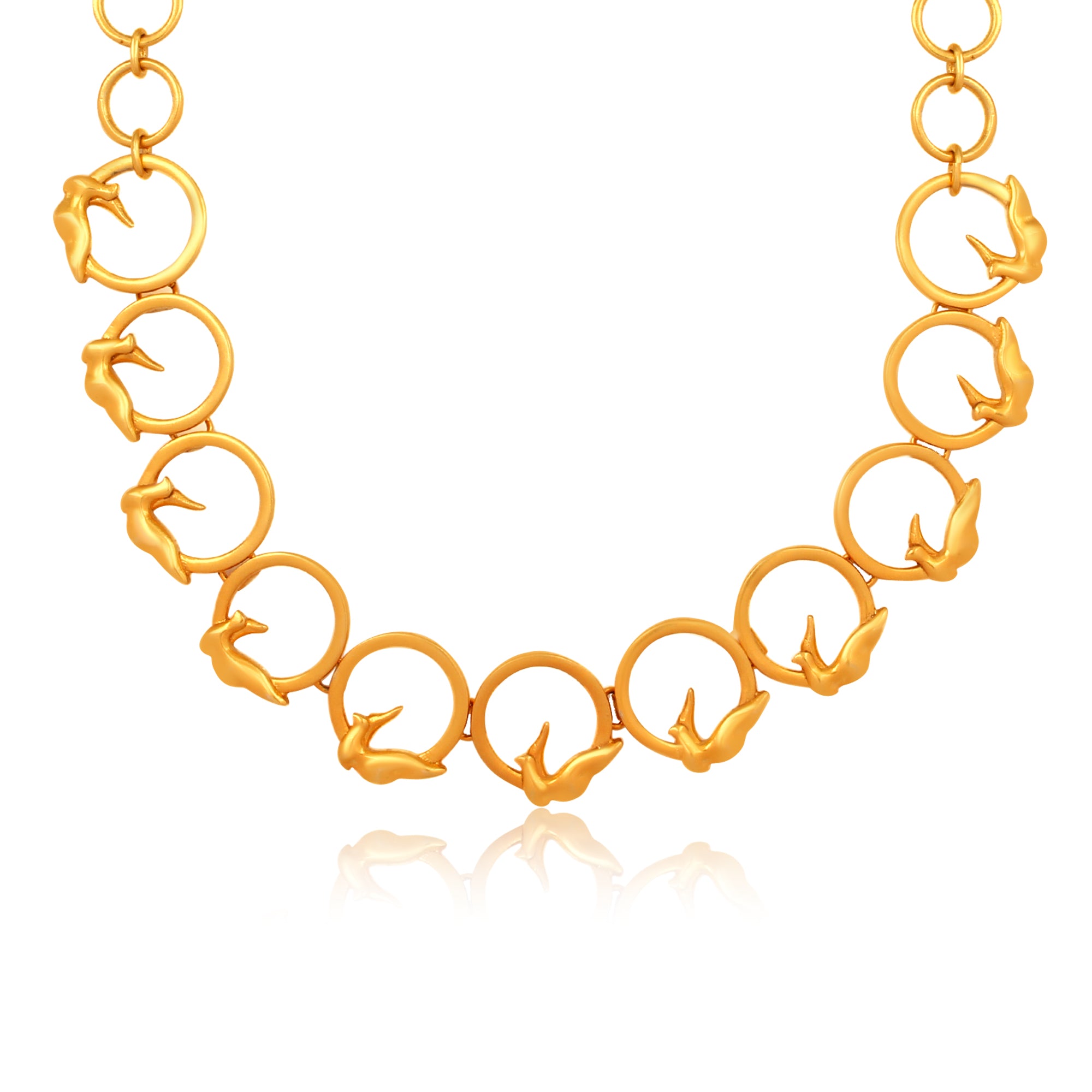 24K Gold-Plated Bird Pendant Necklace - Kicky & Perky
