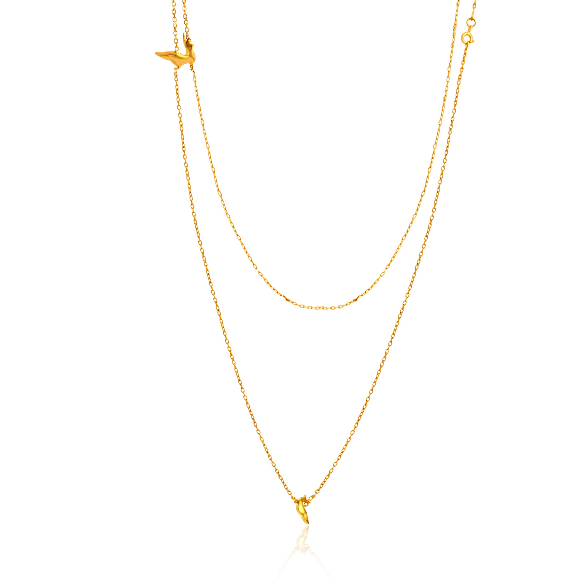 24K Gold-Plated Nature Pendant Necklace - Kicky & Perky