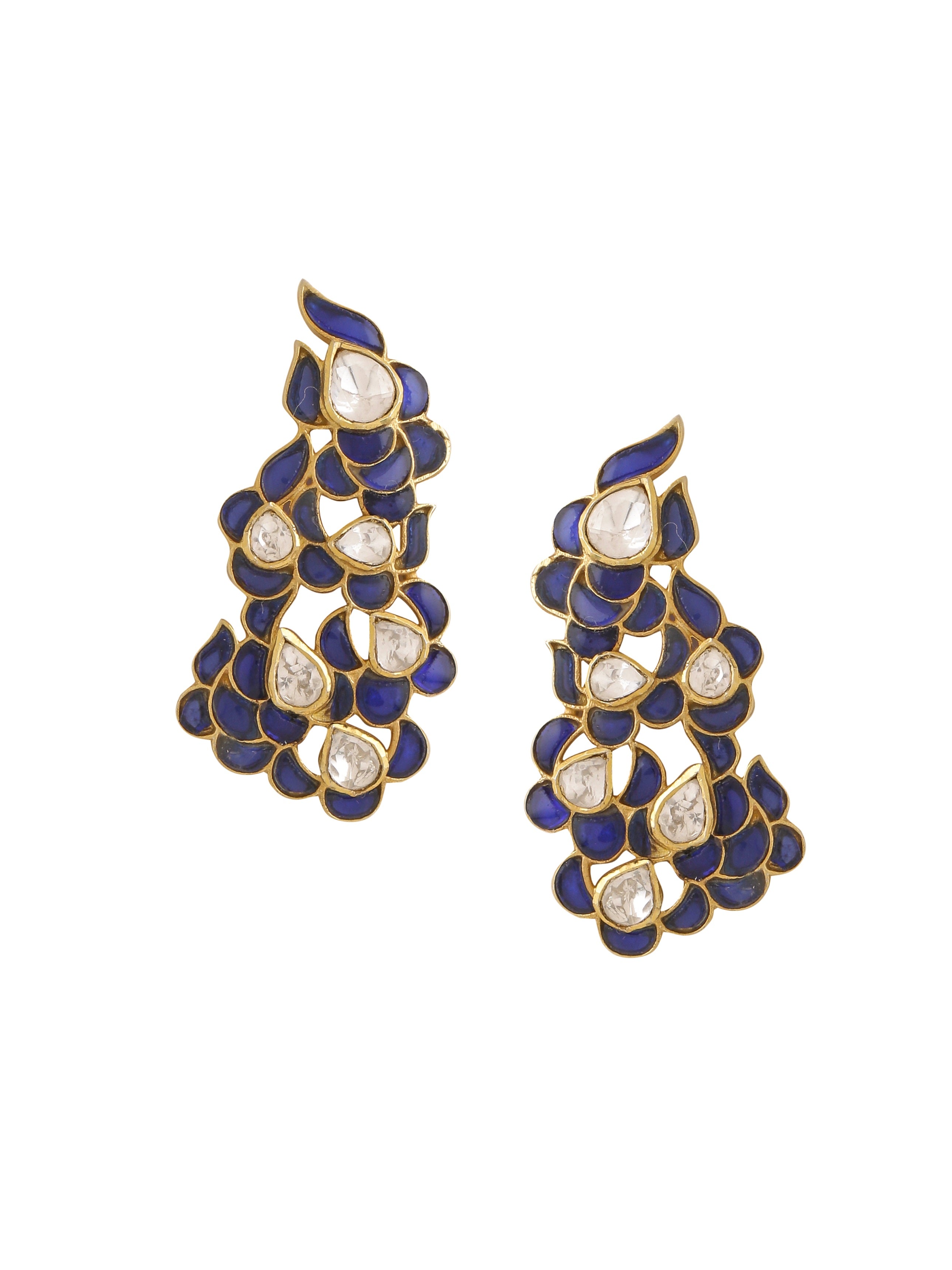 Blue Talfe Artistry 925 Sterling Silver Earrings For Women