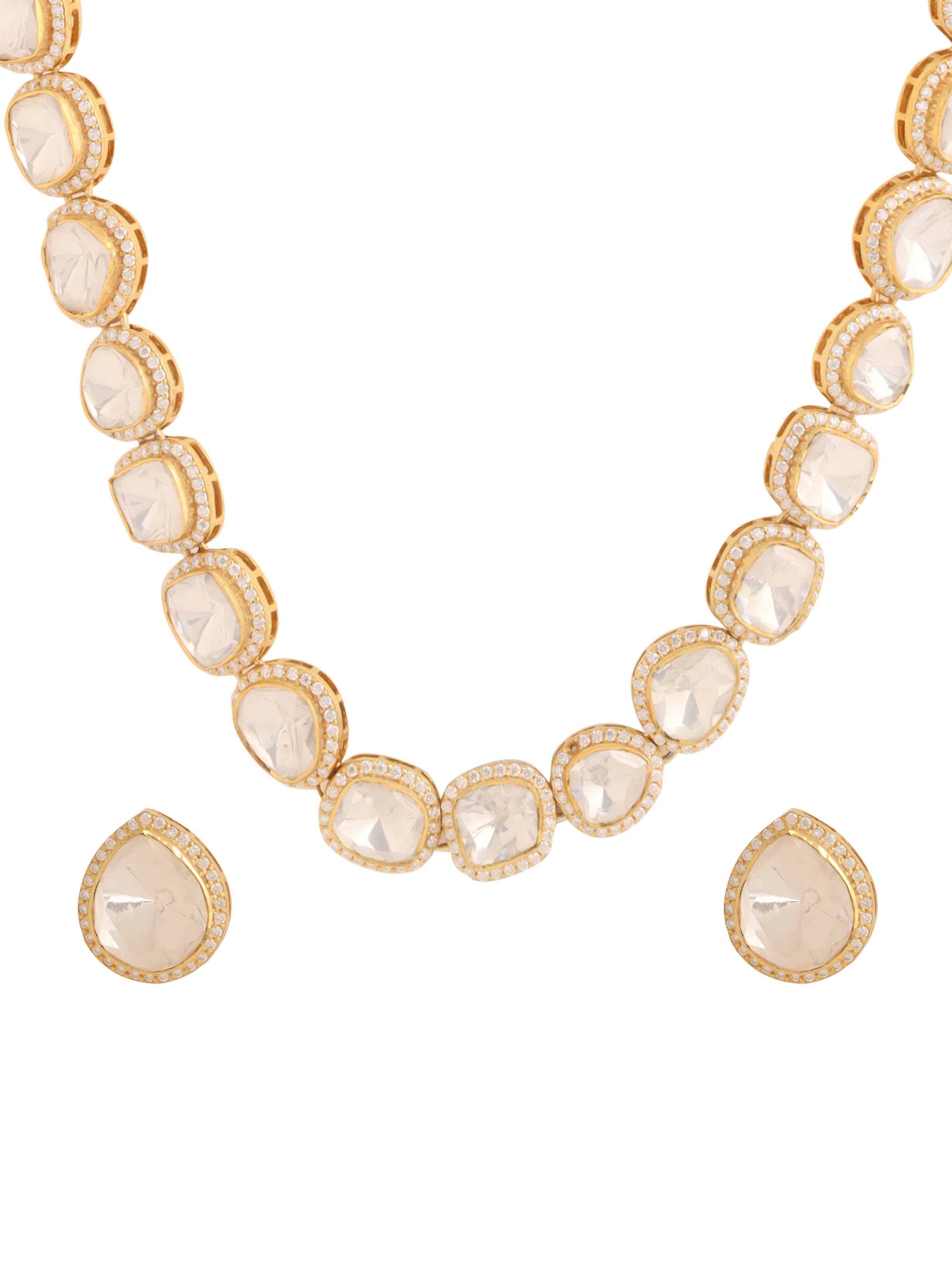 Wedding Bliss 925 Sterling Silver Necklace Set For Women