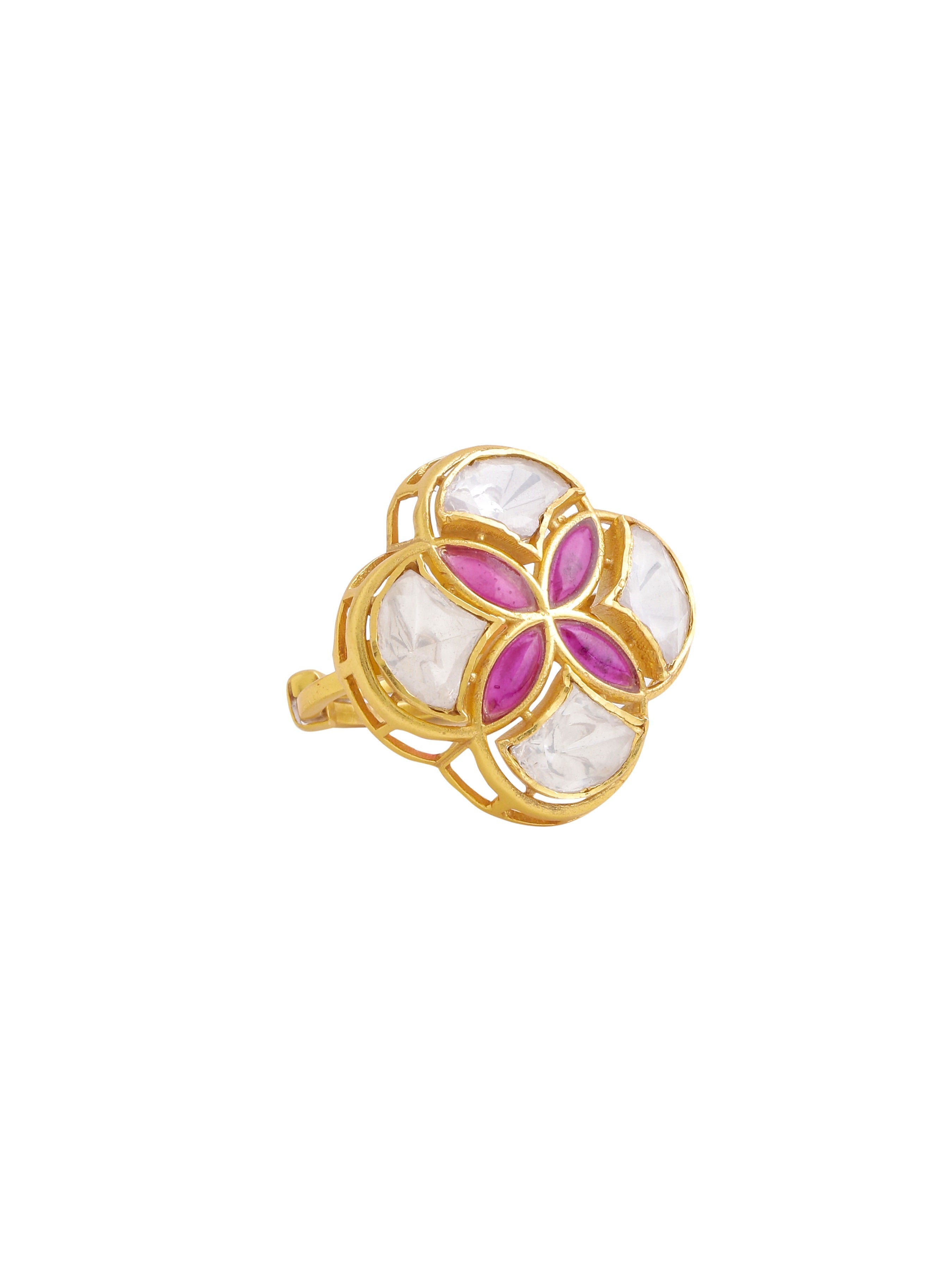 Polki & Talfe Wedding Bliss 925 Sterling Silver Ring For Women