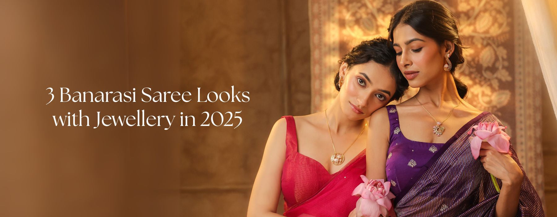 3 Banarasi Saree Looks with Jewellery in 2025