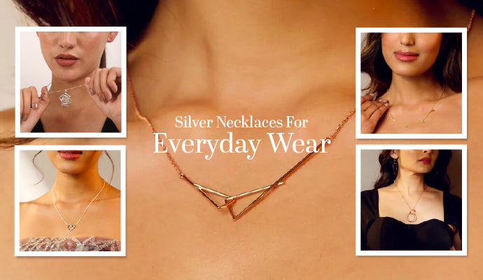 Silver necklaces to wear every day from Kicky and Perky