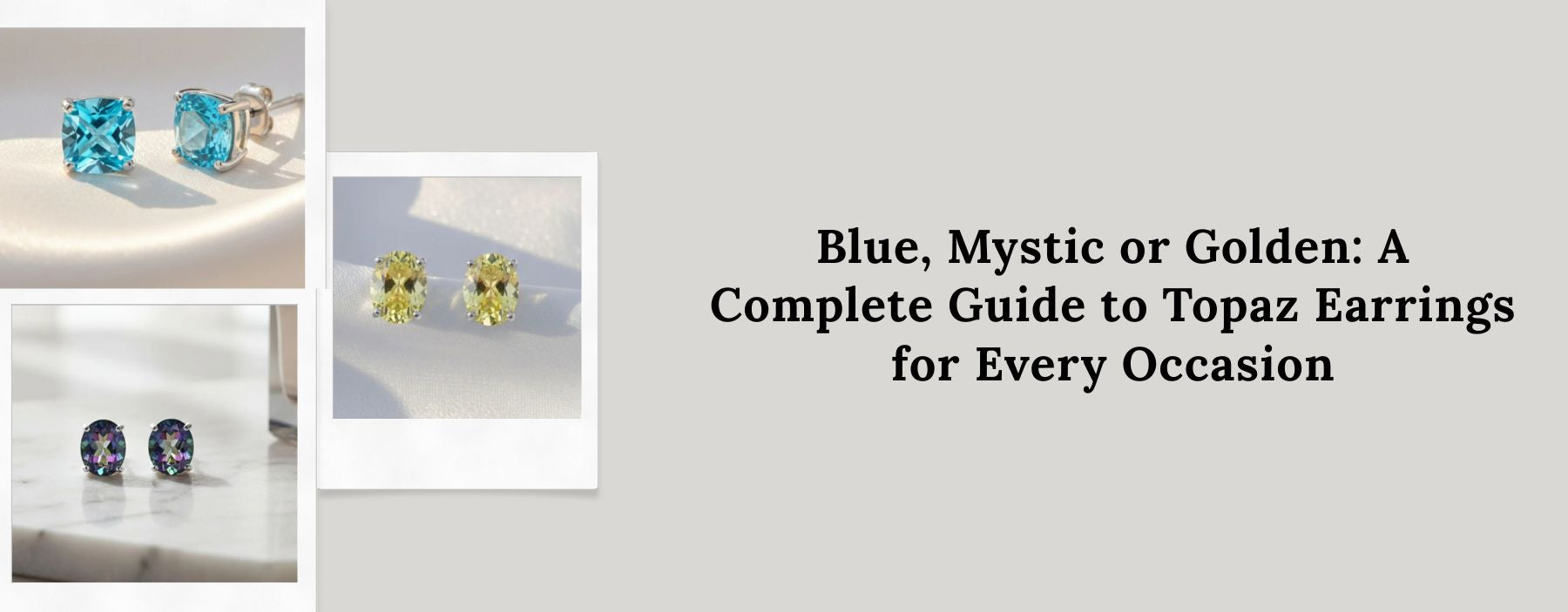 Elegant topaz earrings in blue, mystic, and golden tones styled for casual, festive, and formal occasions.