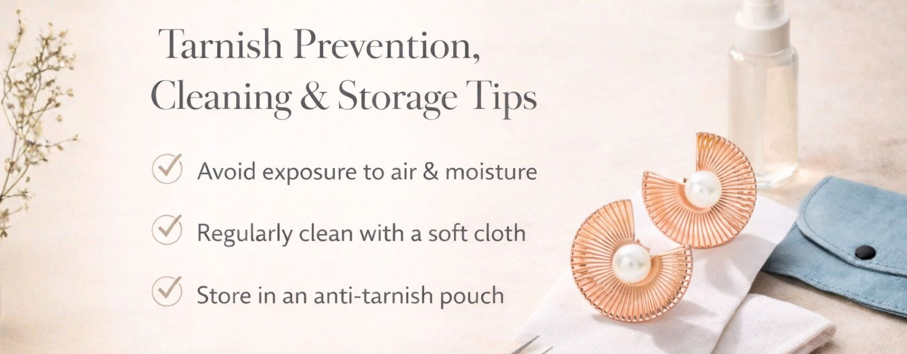 Complete silver jewellery care guide 2026 showing tarnish prevention, proper cleaning methods, safe storage tips to maintain shine and durability.