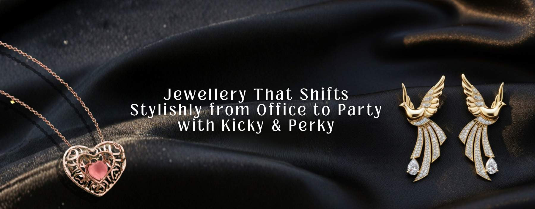 Silver jewellery pieces that transition effortlessly from office wear to party looks, adding a stylish and playful touch to any outfit.