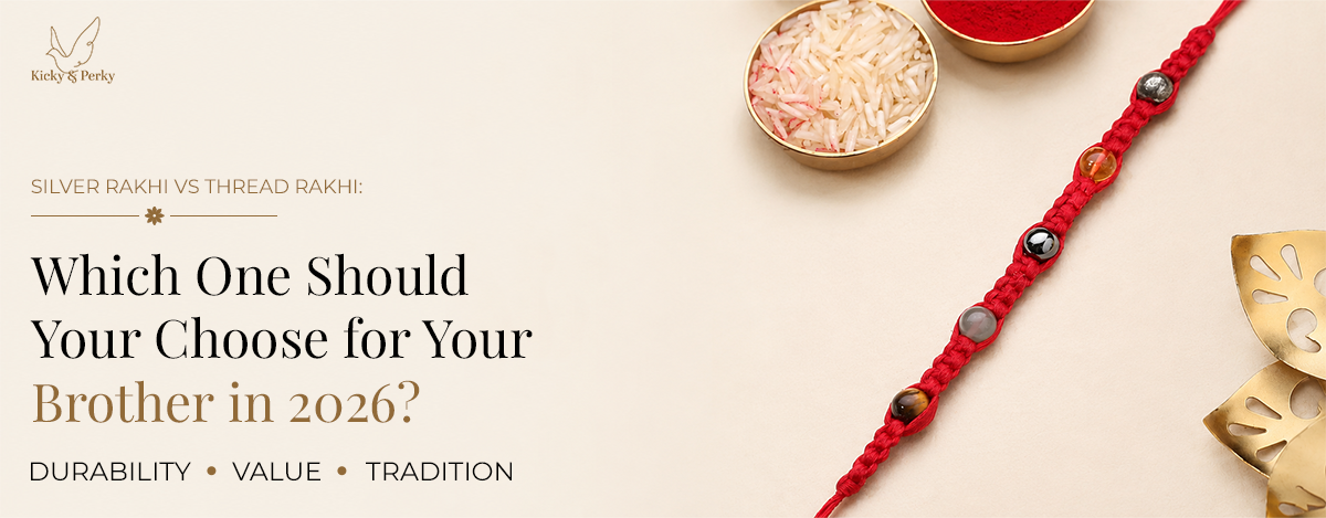 silver vs thread rakhi