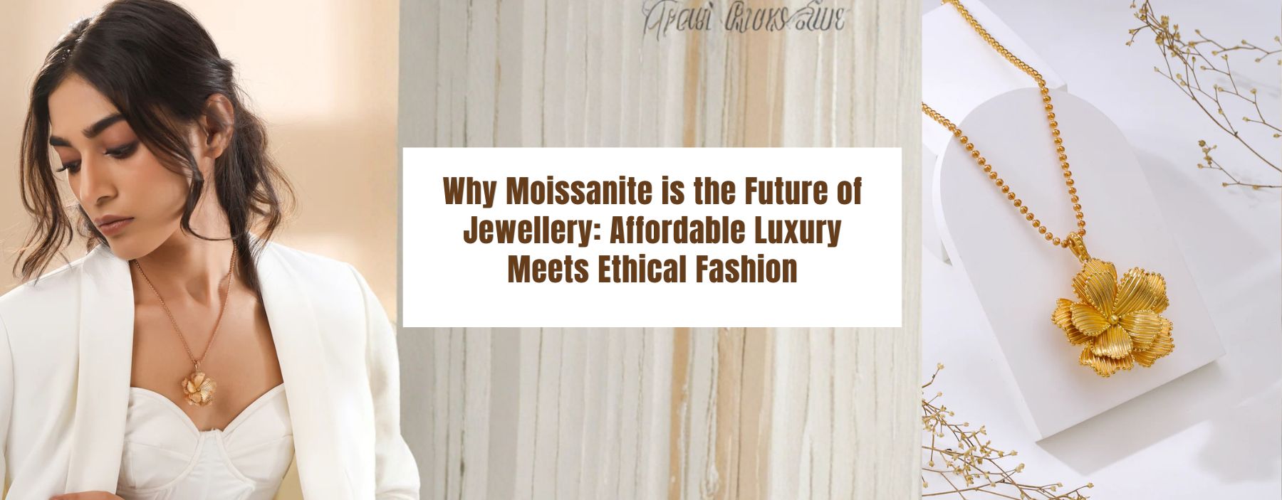 Sparkling moissanite jewellery representing affordable luxury and ethical fashion trends