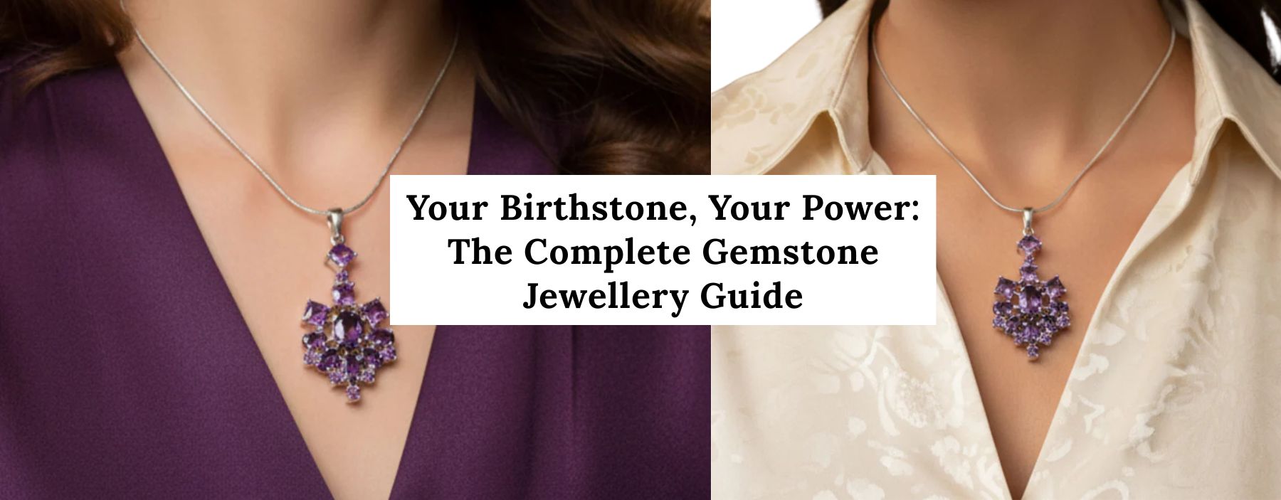 Colorful birthstone gemstone jewellery collection representing personal style and meaning