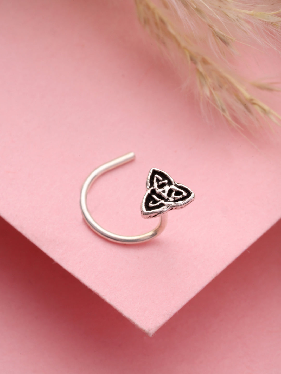 Triquetra Knot 925 Sterling Silver Nose Pin