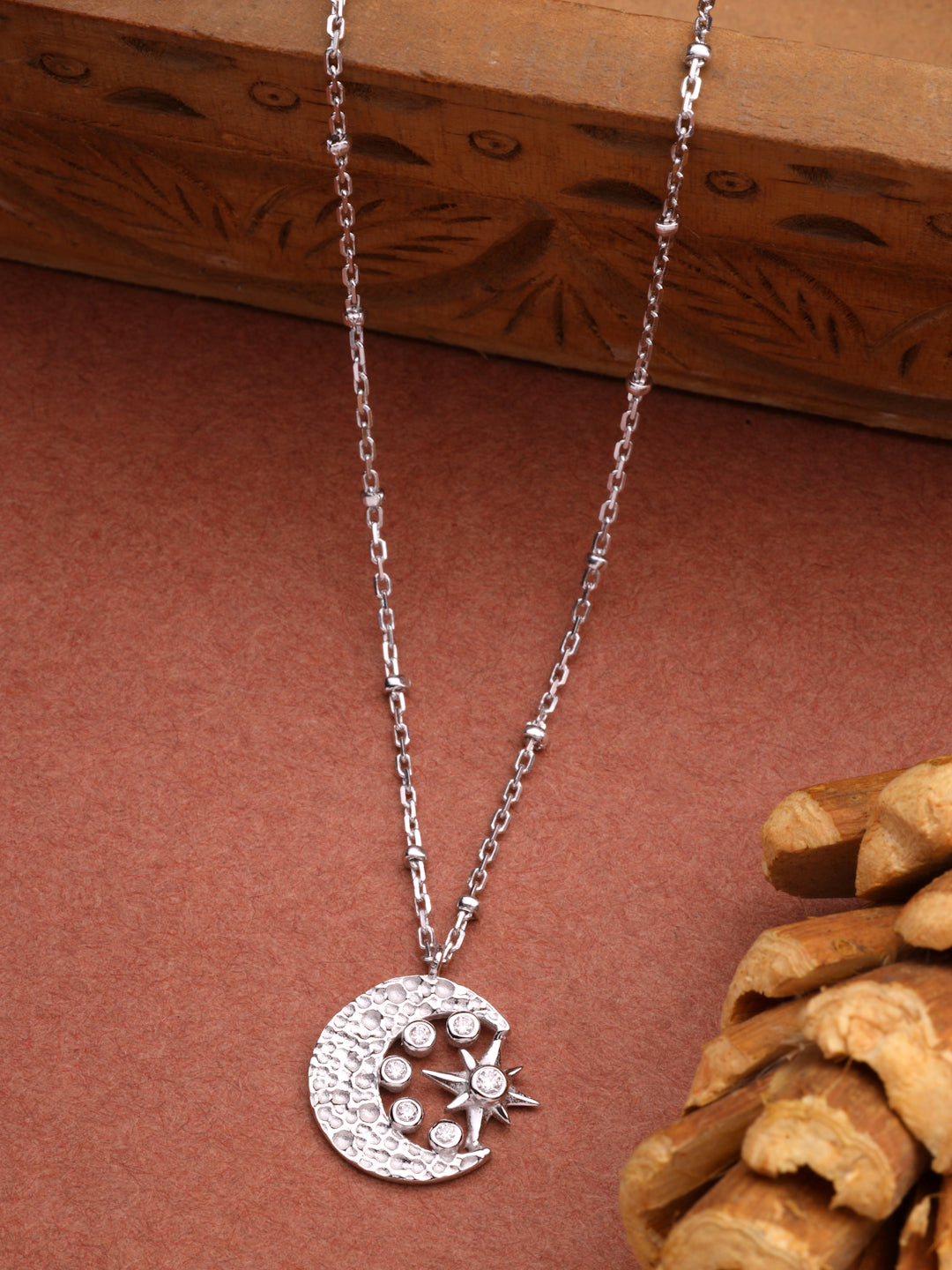 Moon and the Star Pendant