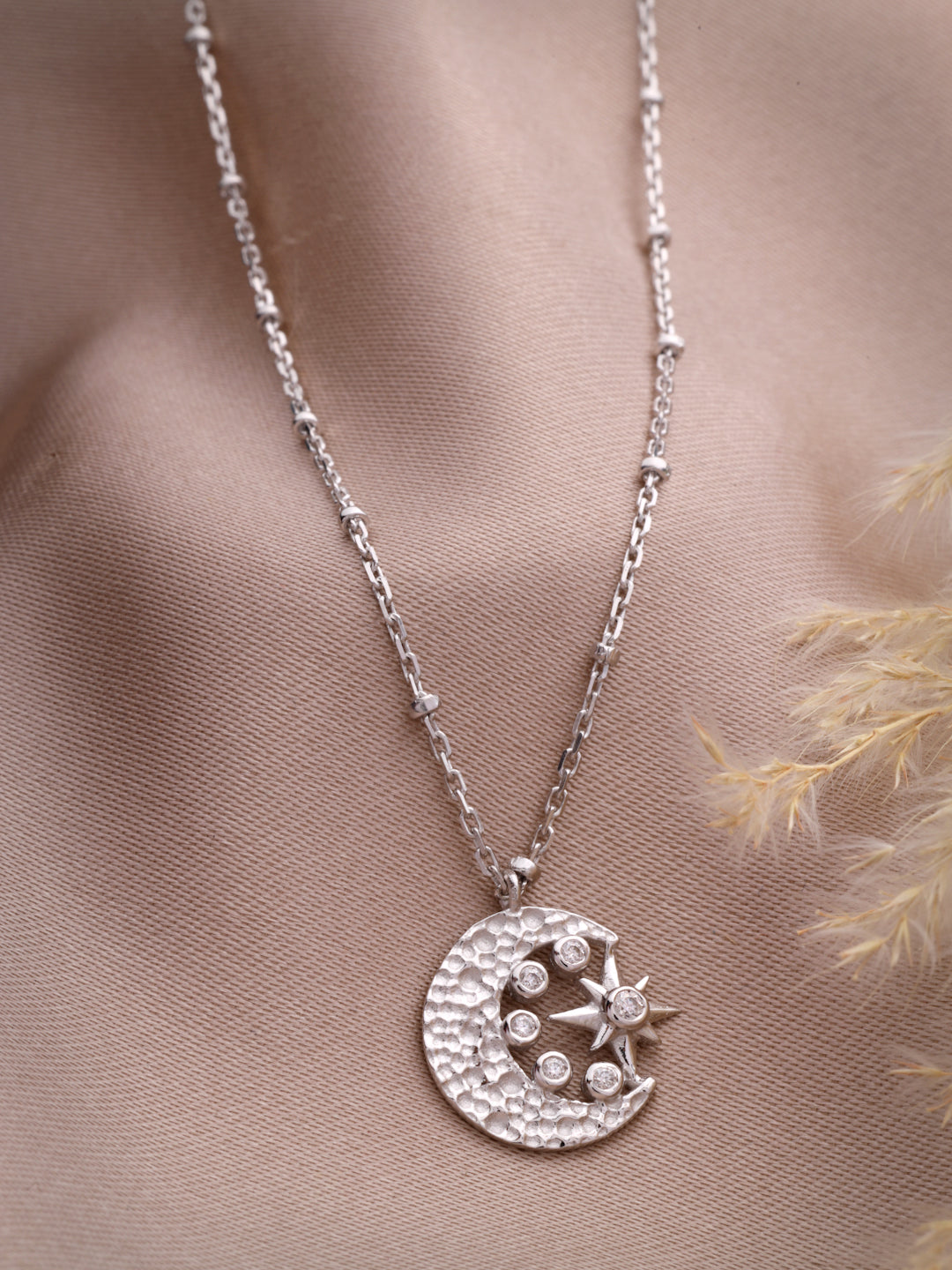 Moon and the Star Pendant