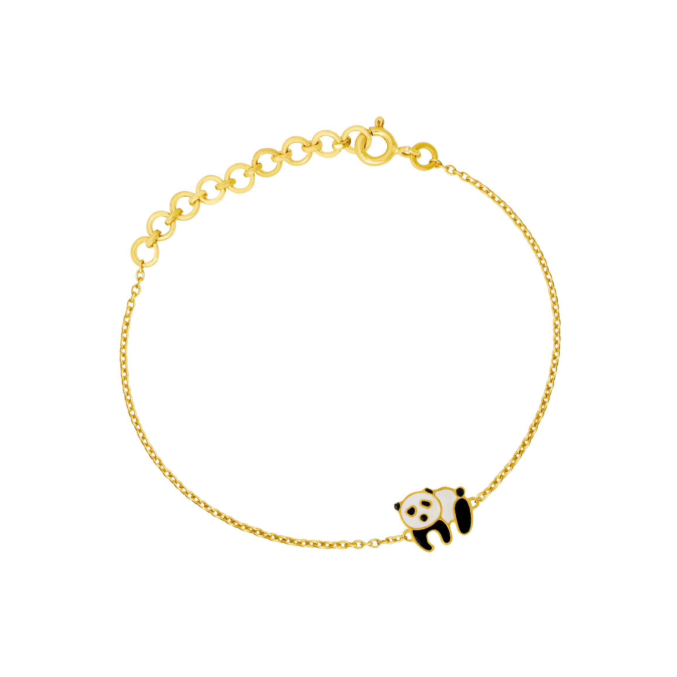 Panda Charm enamel  Bracelet (Small)