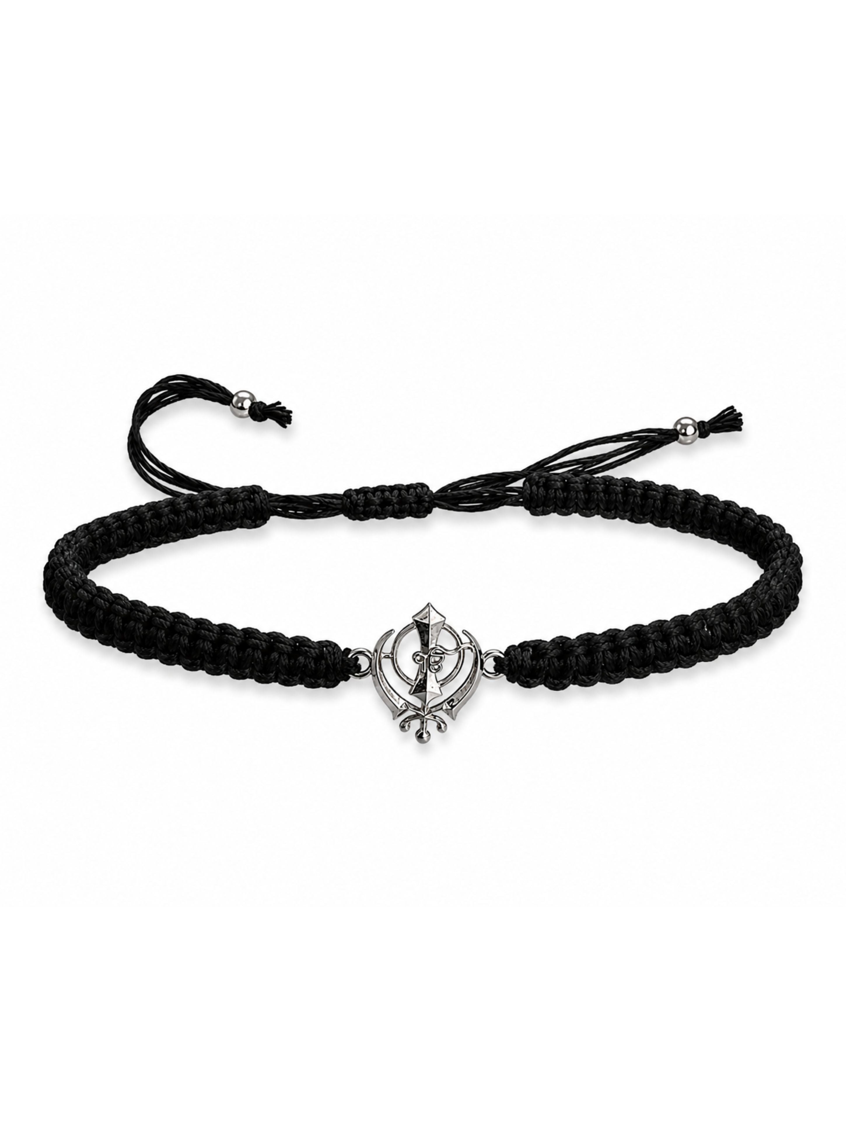Ik Onkar Symbol 925 Sterling Silver Bracelet
