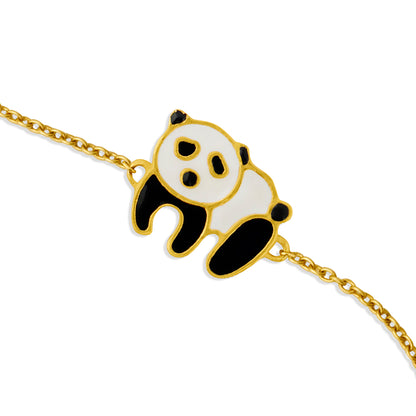 Panda Charm enamel  Bracelet (Big)