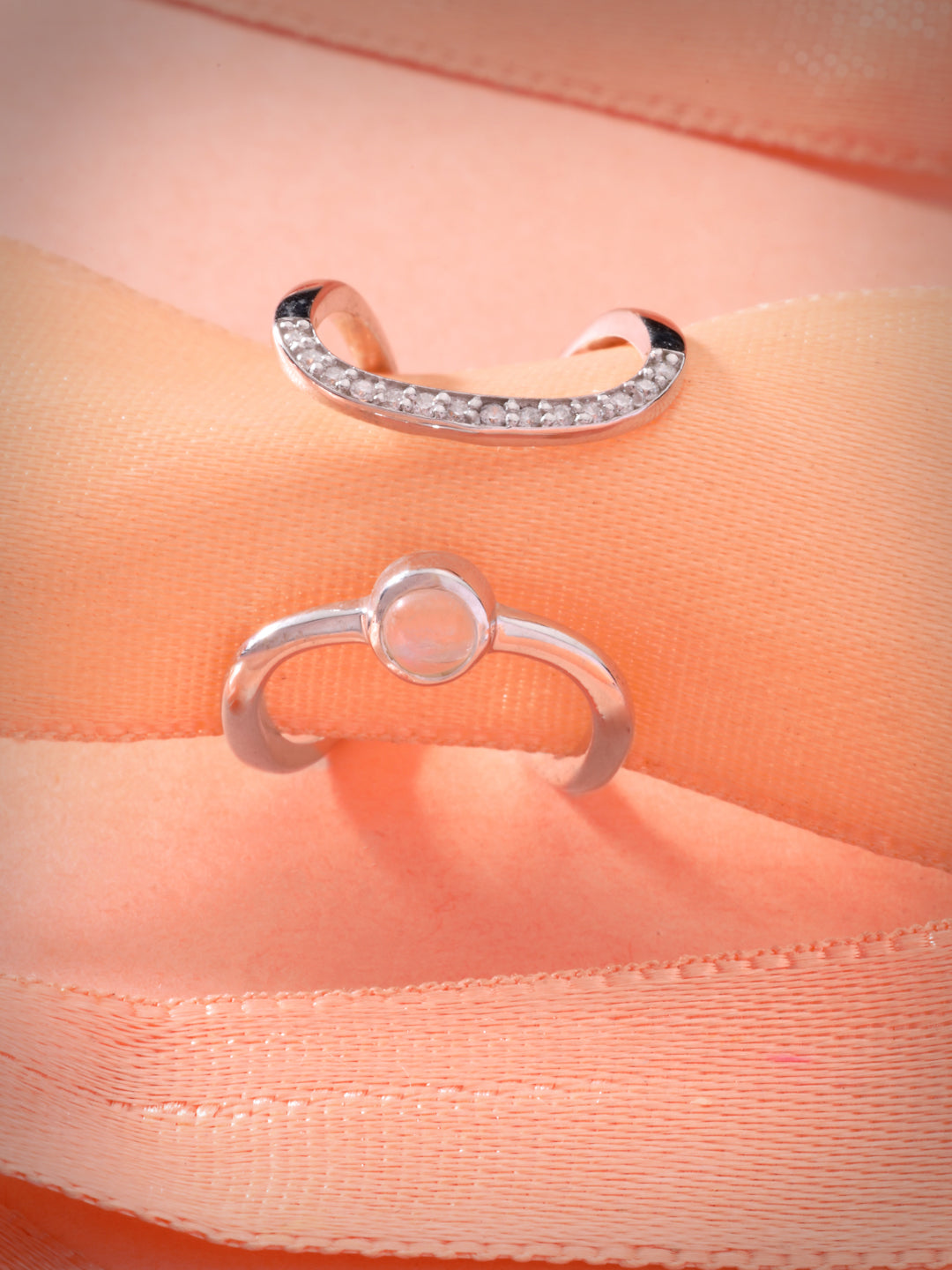 Silver Astroid Open Ring