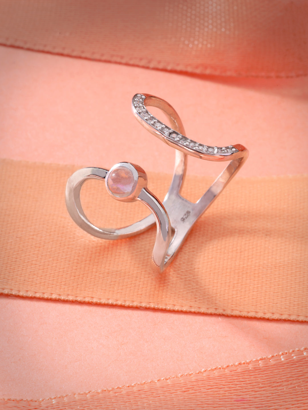 Silver Astroid Open Ring