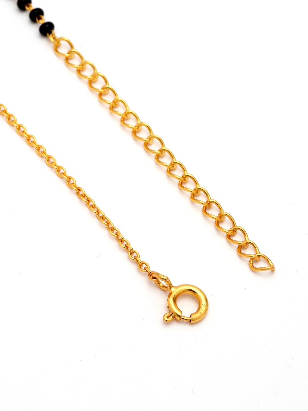 Gold-Plated Floral Vine Moissanite Mangalsutra in 925 Sterling Silver