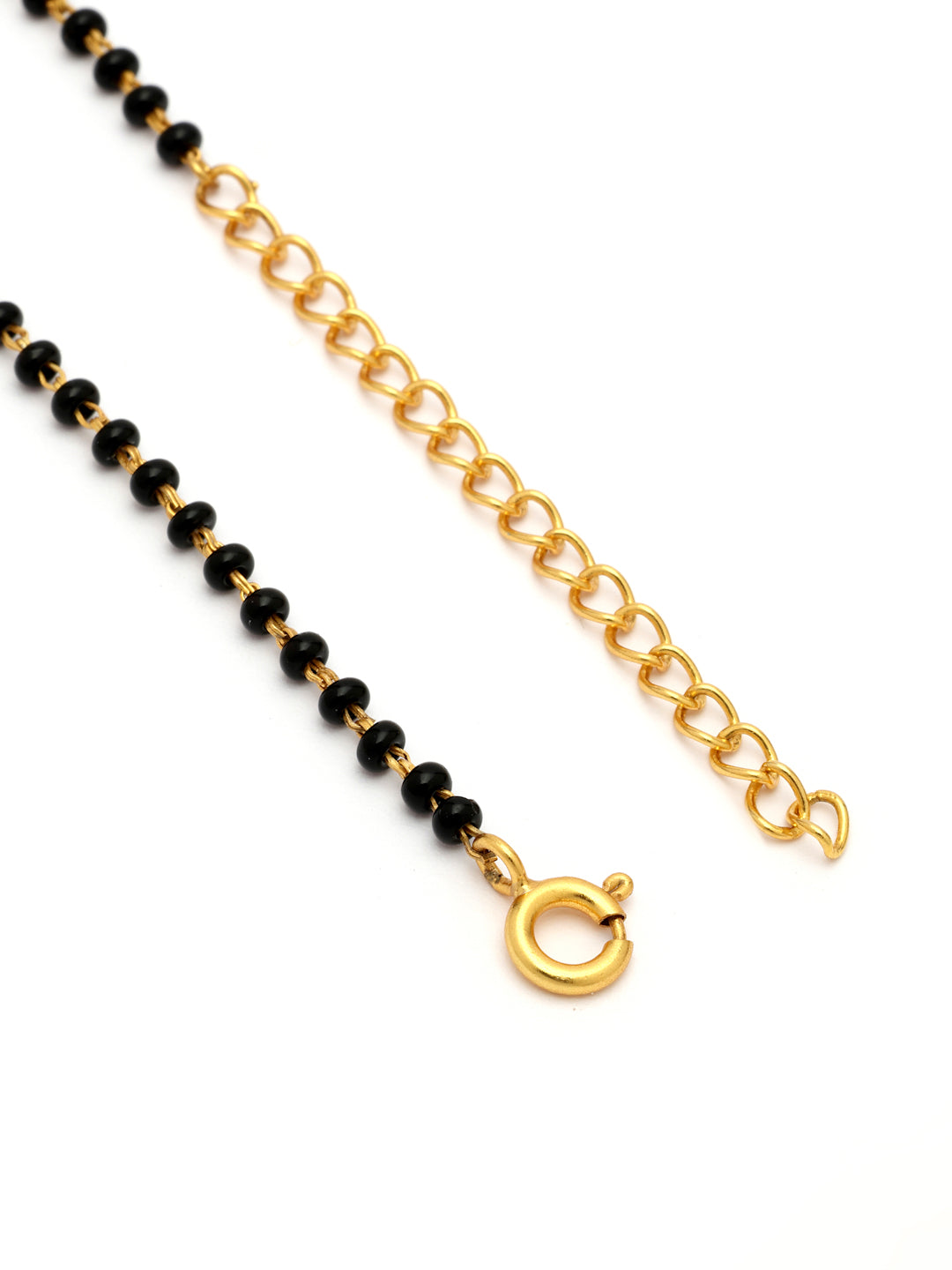 Gold-Plated Love Birds & Heart Moissanite Mangalsutra in 925 Sterling Silver