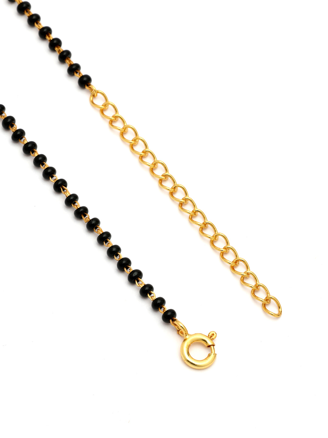 Gold-Plated Love Birds Evil Eye & Moissanite Mangalsutra in 925 Sterling Silver