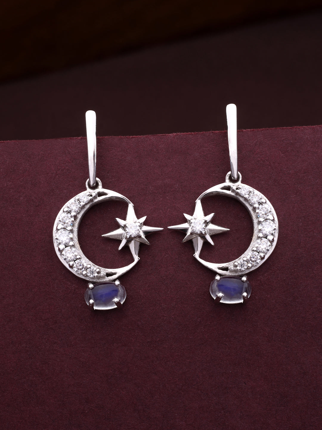 Lunar Eclipse Moonstone Earring