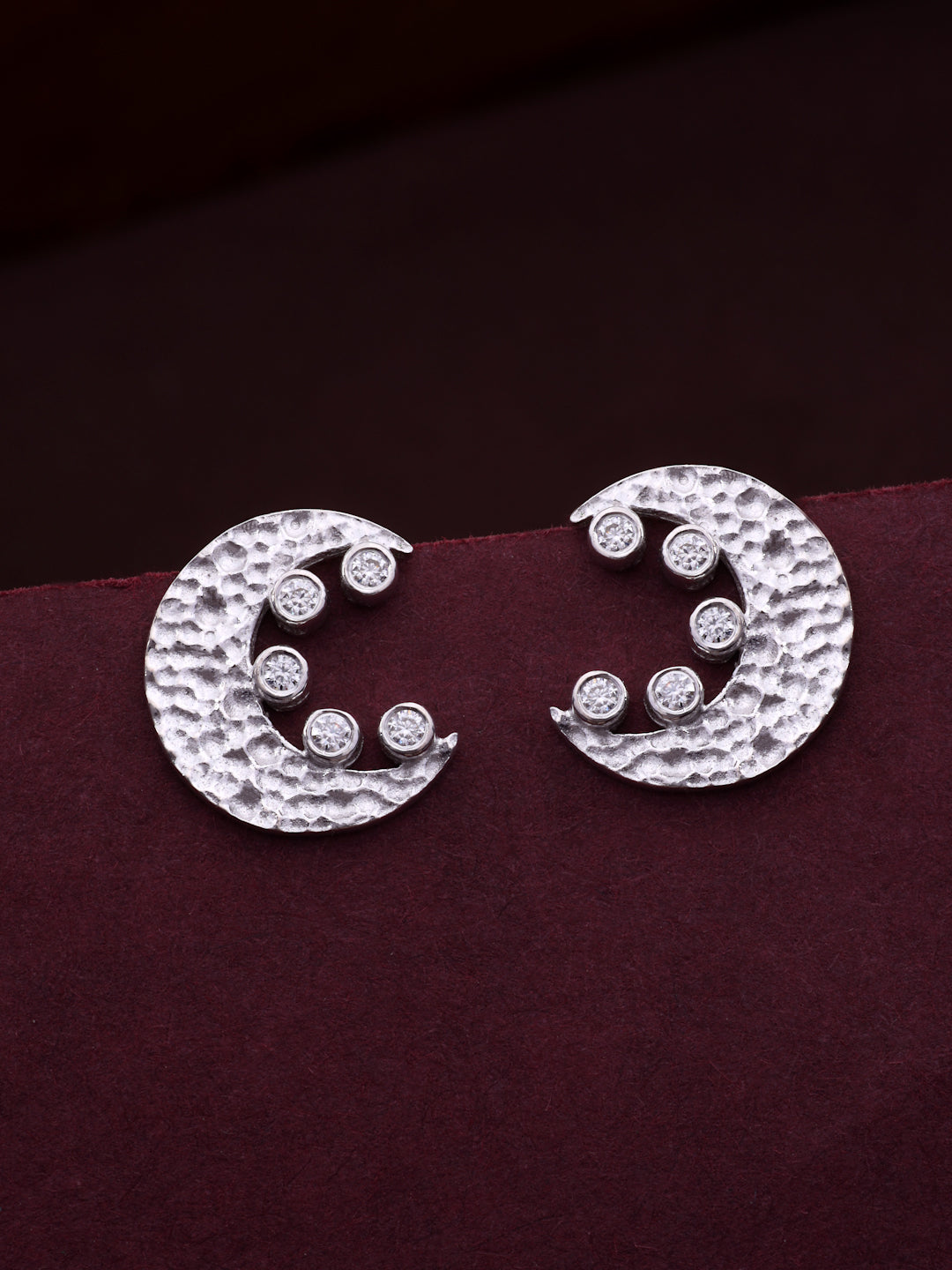 Crecent Moon Reflective Earrings
