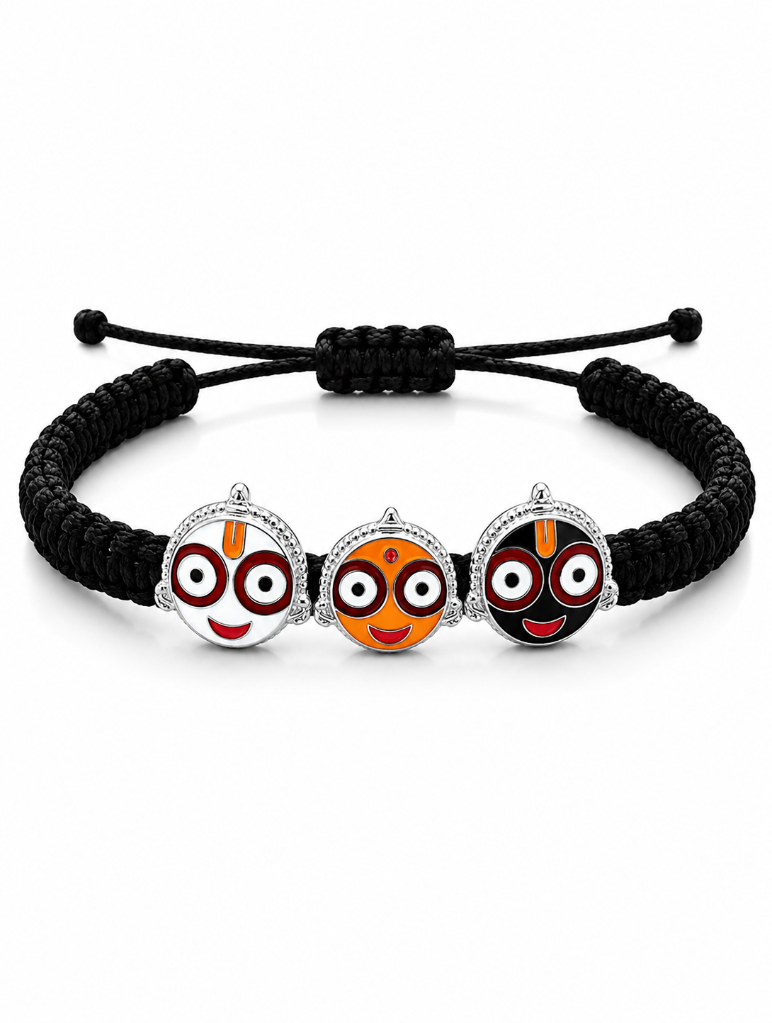 Silver Jagannathji Trio Bracelet