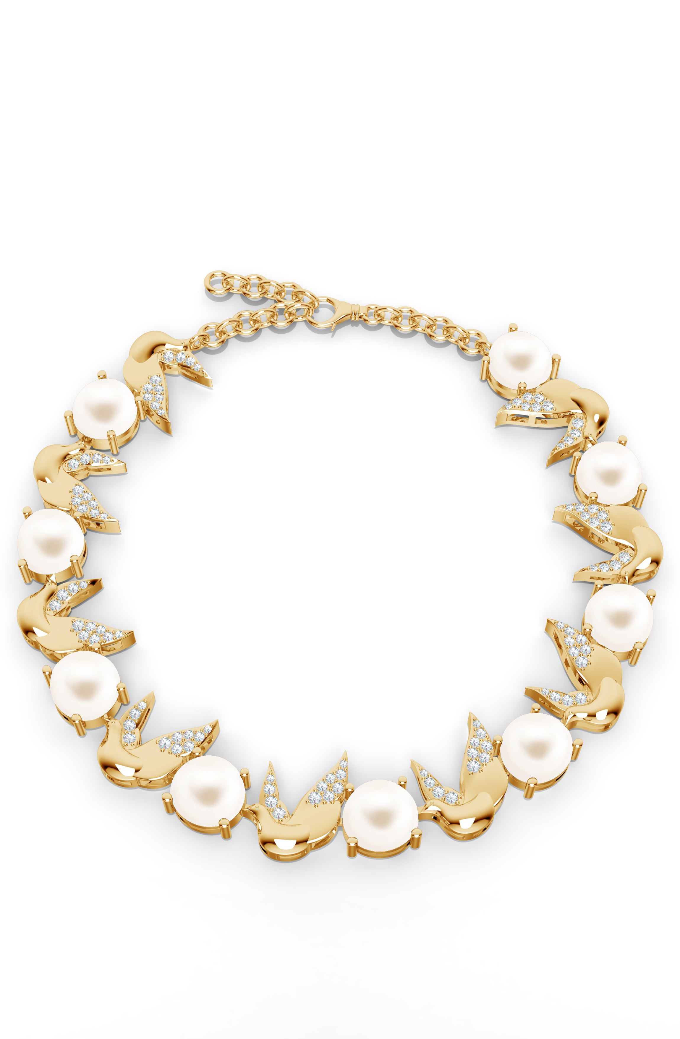 Wings of Radiance Pearl Sterling Silver Bracelet