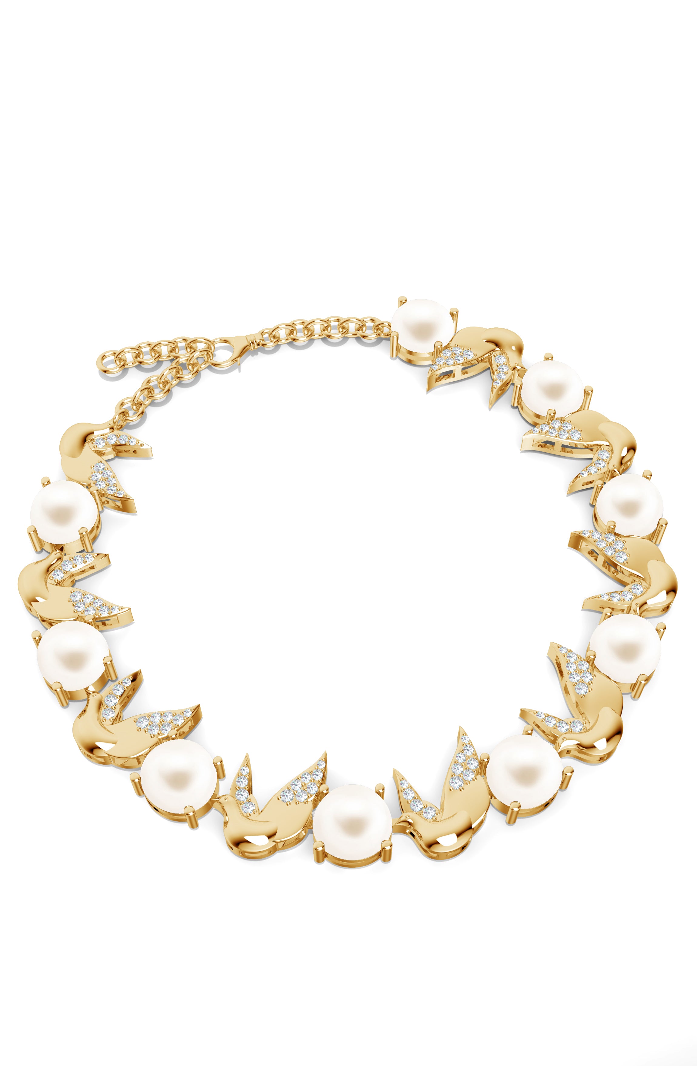 Wings of Radiance Pearl Sterling Silver Bracelet