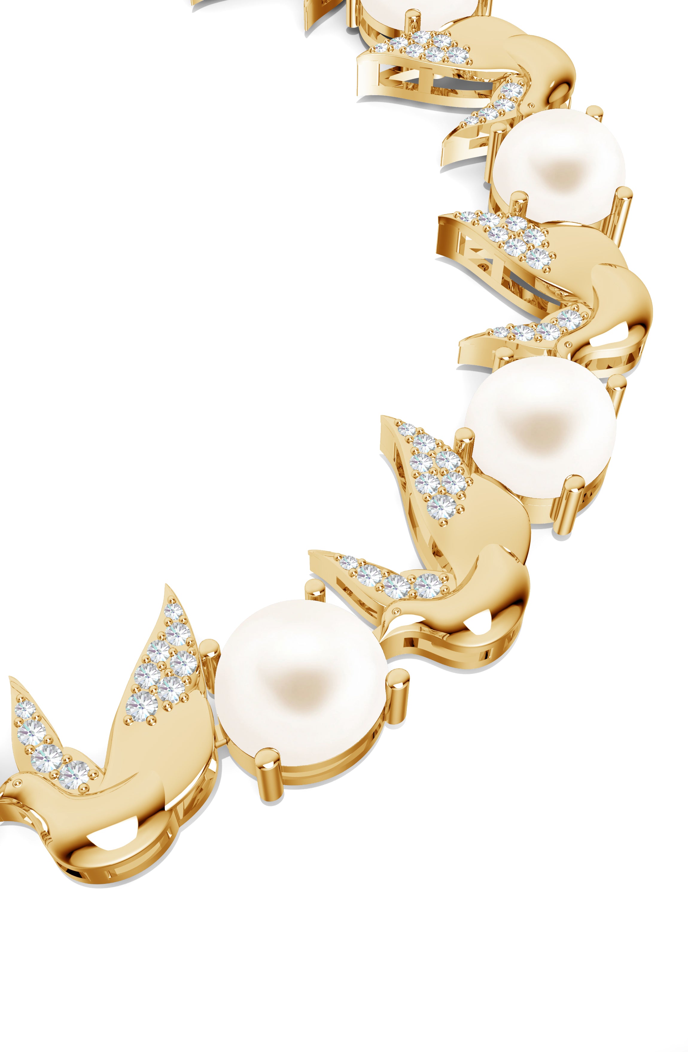 Wings of Radiance Pearl Sterling Silver Bracelet