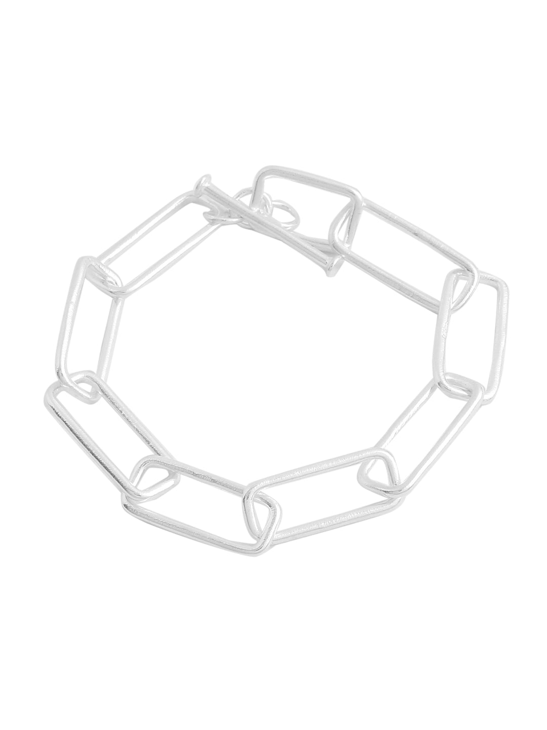 Rhodium Chain Shaped Lumina Collection Bracelet