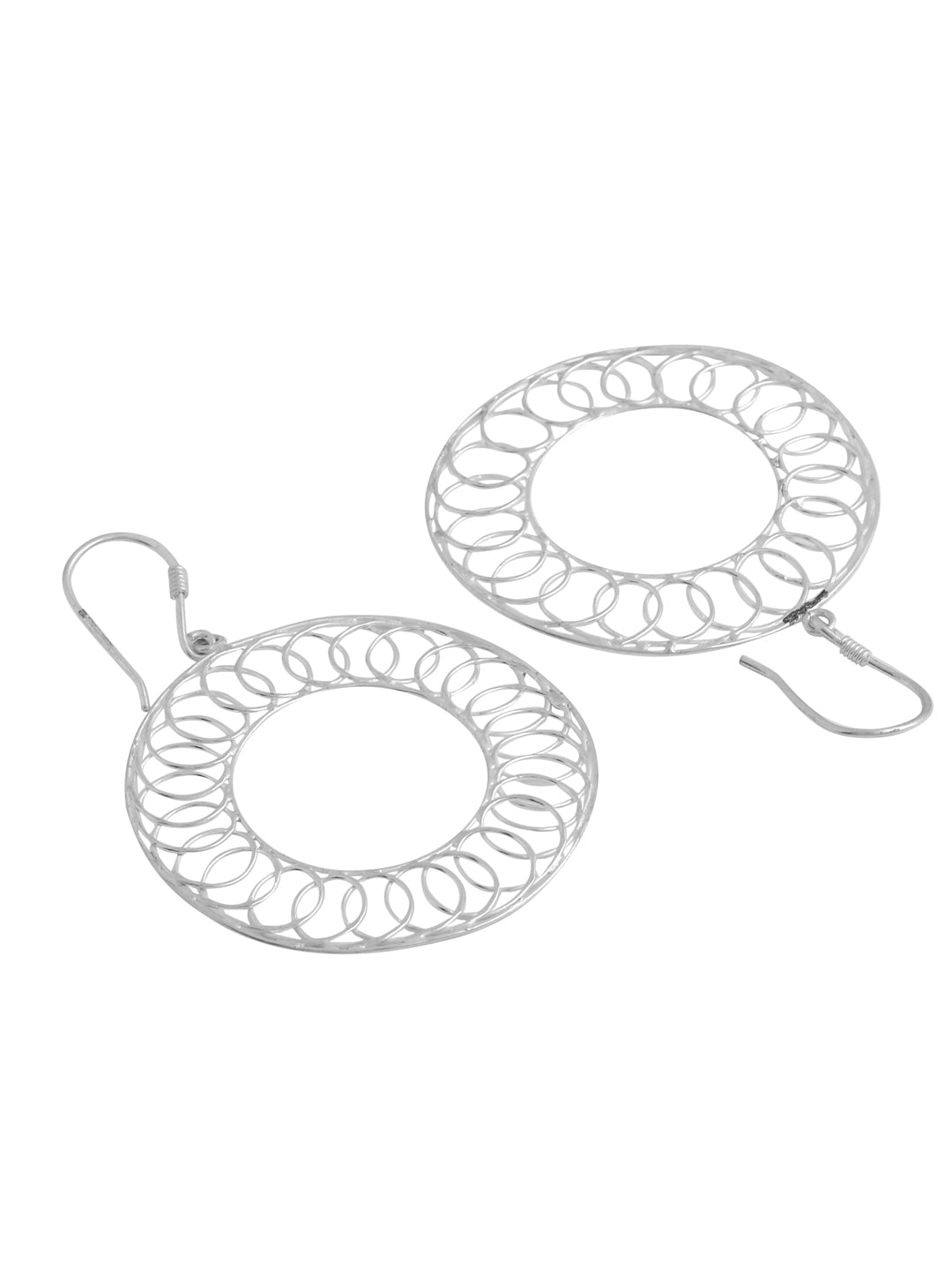 Artisanal Round Wire Weave Earrings