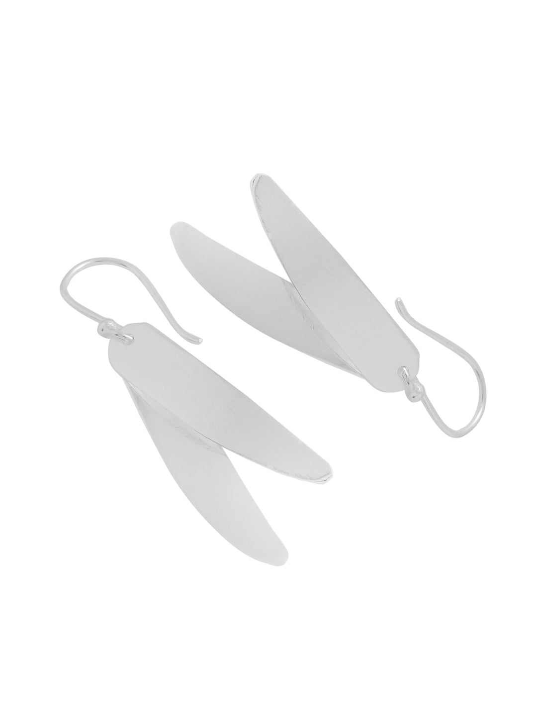 Elegant Feathered Sterling Silver Earrings