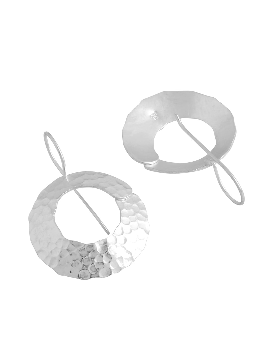 Rhodium Geometric Lumina Collection Earring