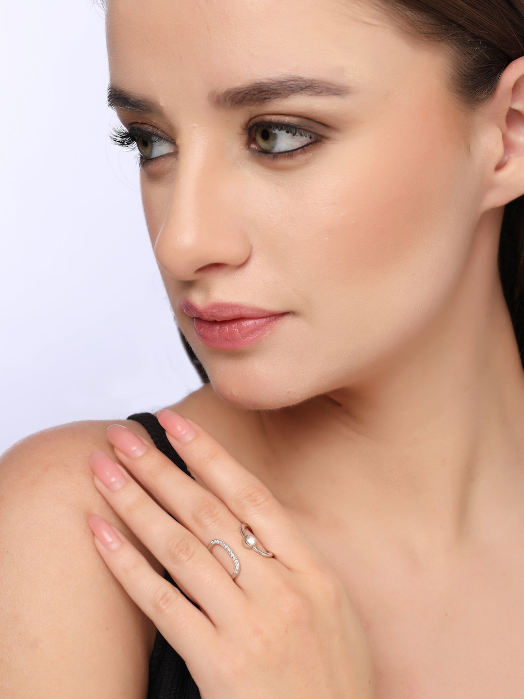 Silver Astroid Open Ring