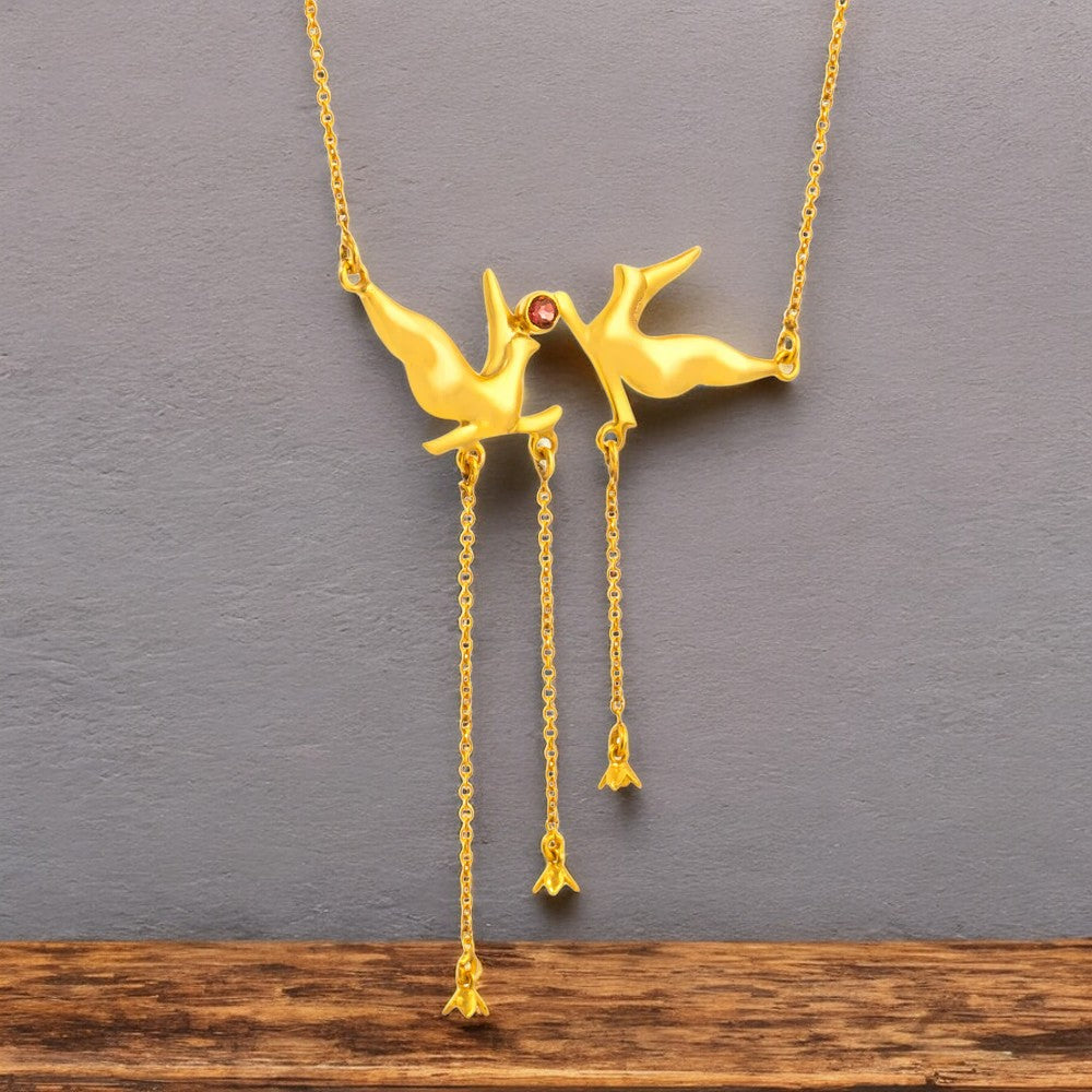 24K Gold-Plated Floral Necklace