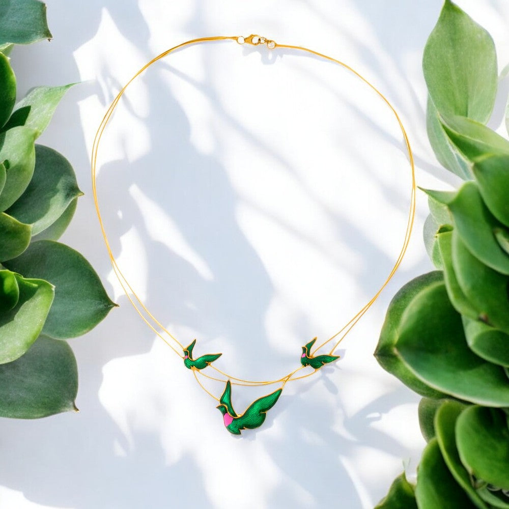 24K Gold-Plated Leaf Necklace