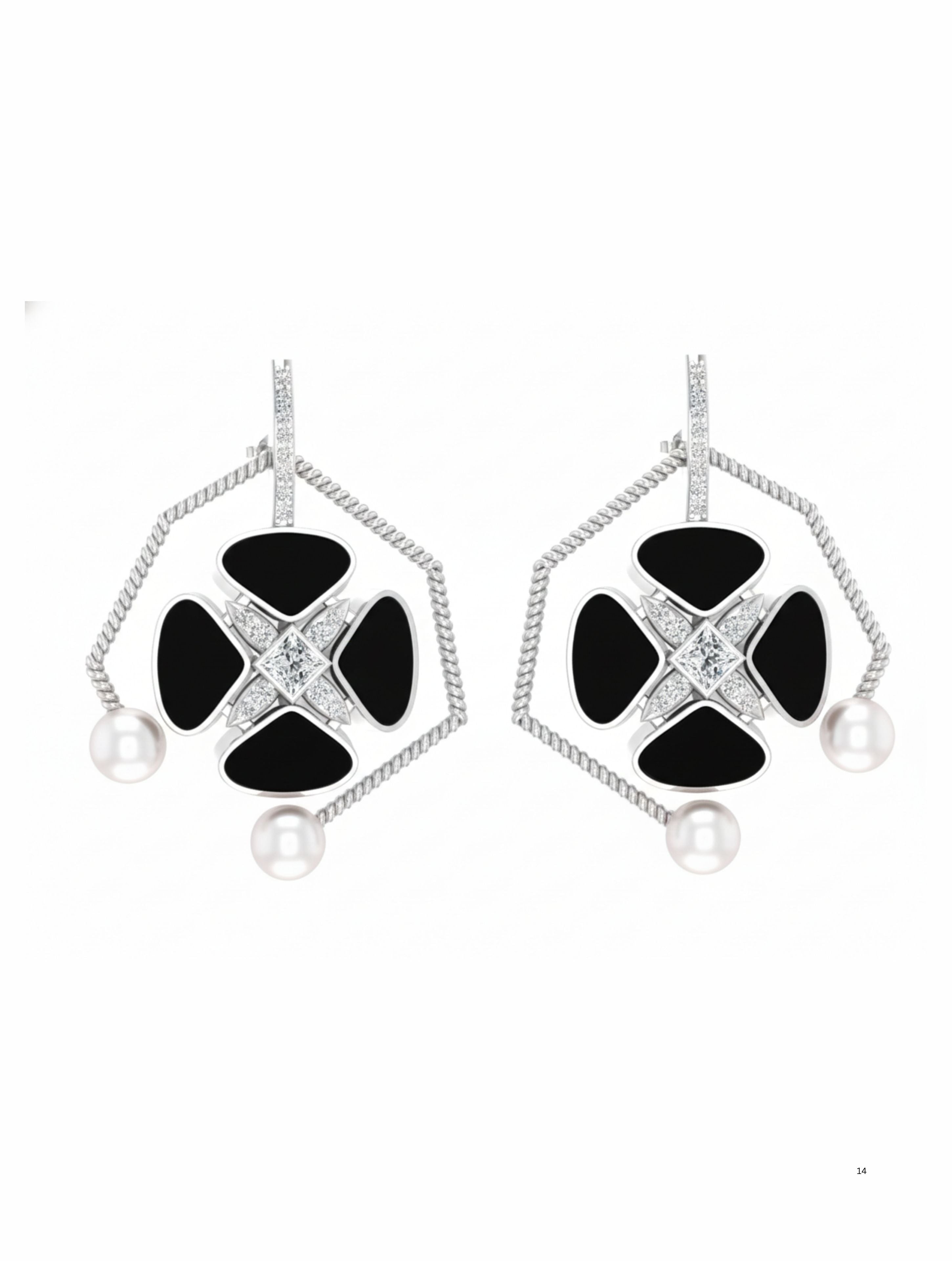 Rajasthani Emaille Eleganz Ohrringe