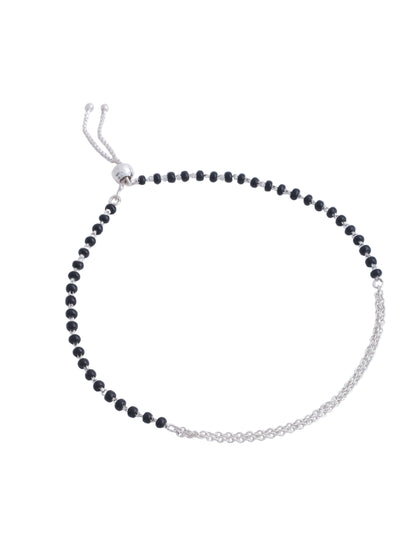 Starry Night Adjustable Silver Anklet