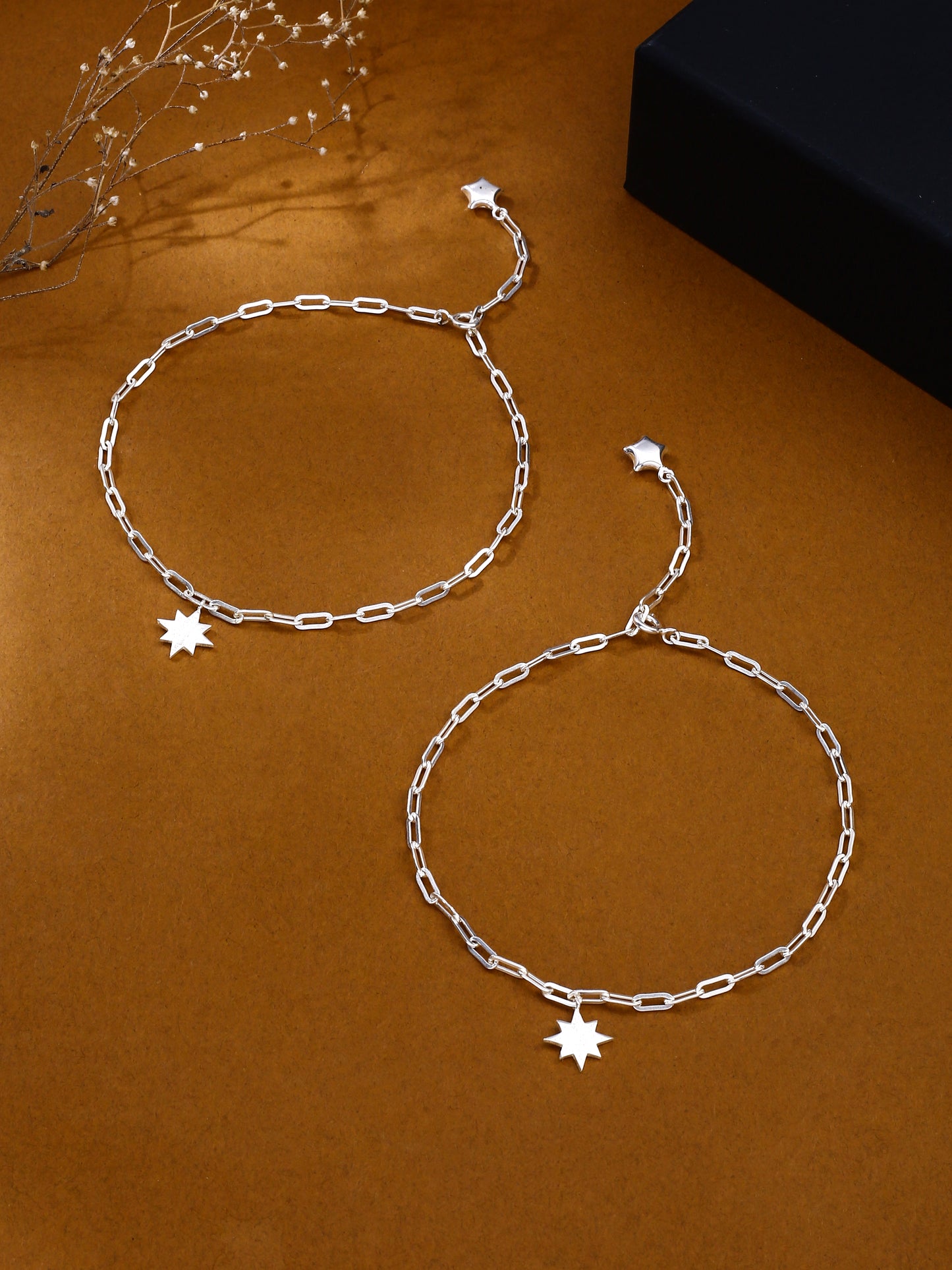 Lone Star Sterling Silver Anklet