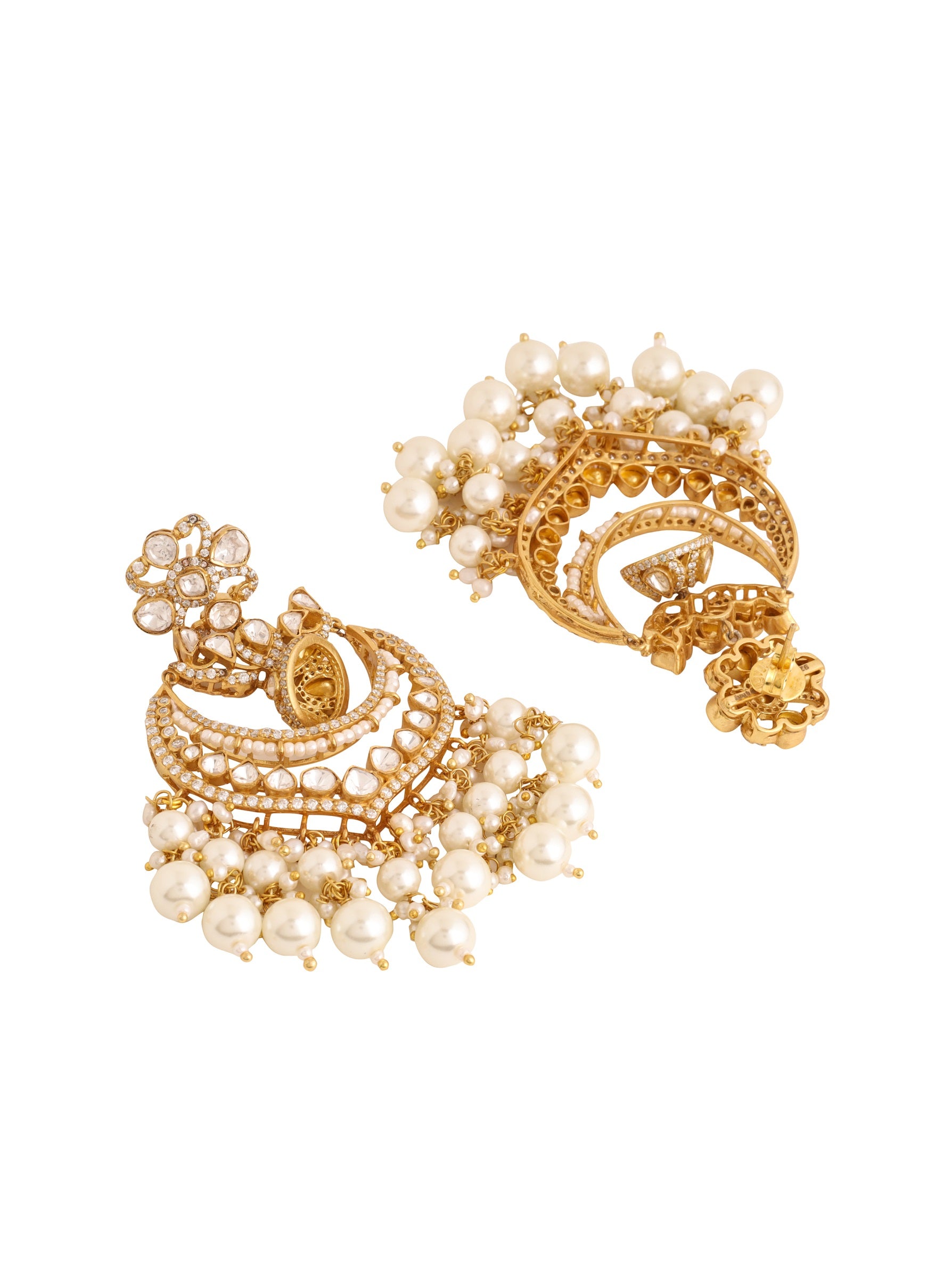 Ivory Queen Chandbali Earrings