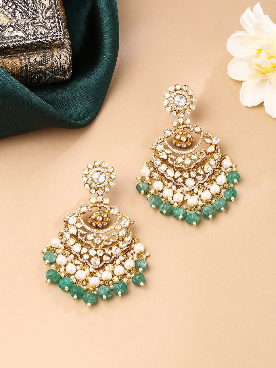 Dazzling Enchanted Chandbali Earrings