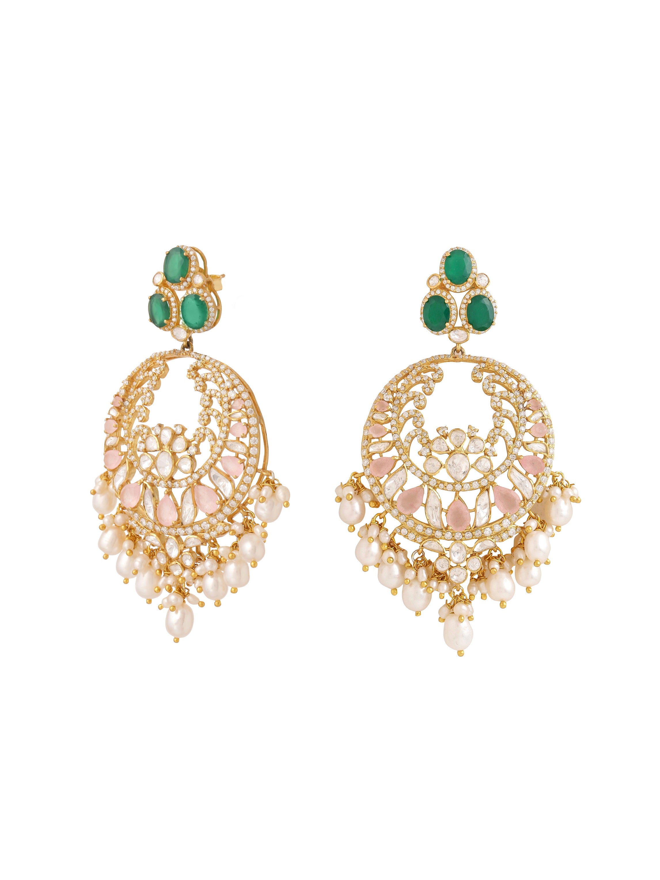 Enchanted Blossom Chandbali Earrings