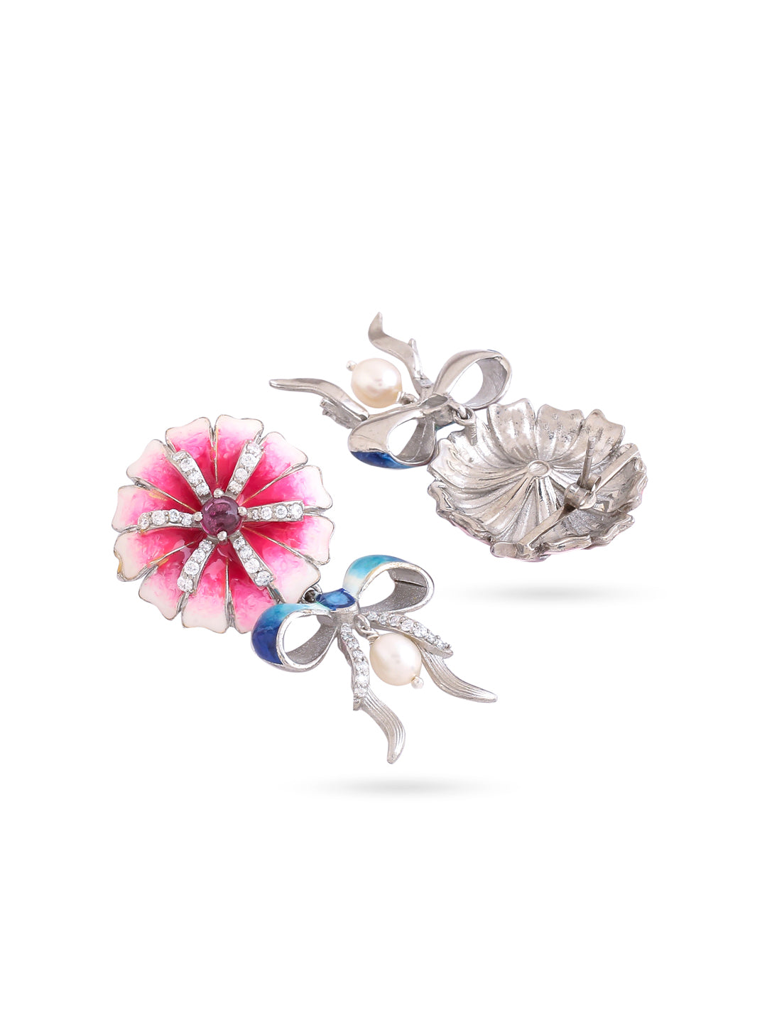 Enchanted Floral Bow Earrings