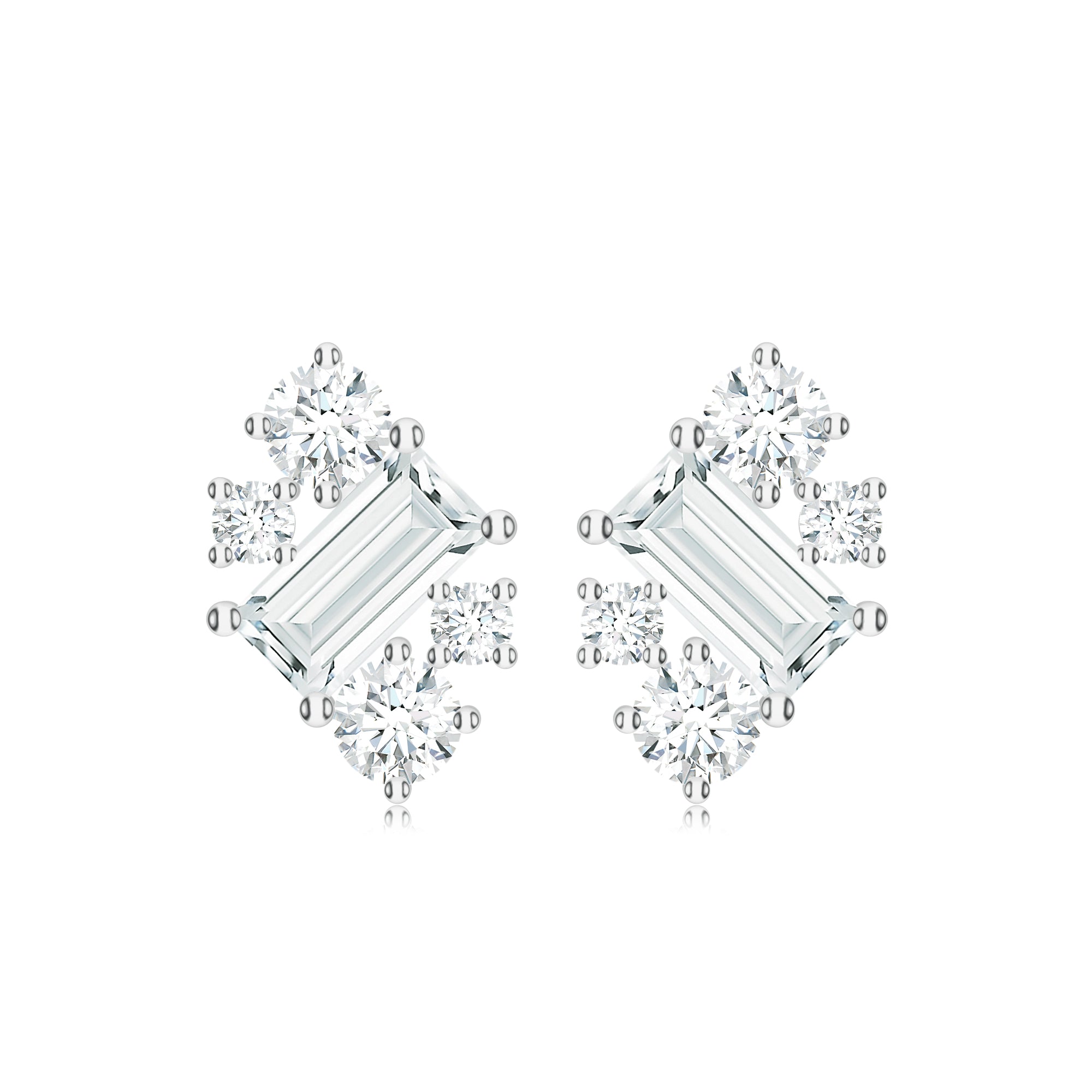 Moissanite 925 Sterling Silver Earrings For Women