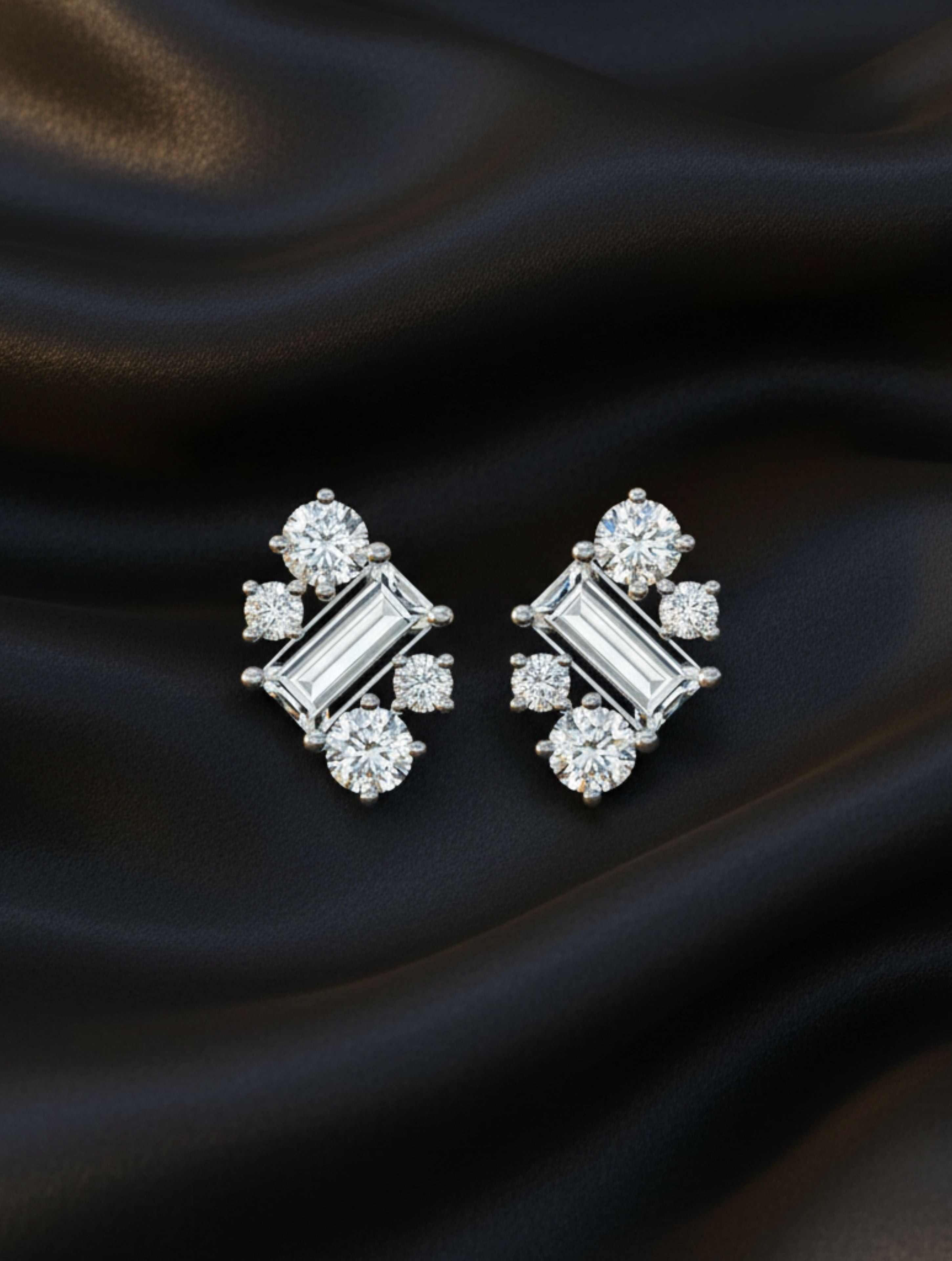 Moissanite 925 Sterling Silver Earrings For Women