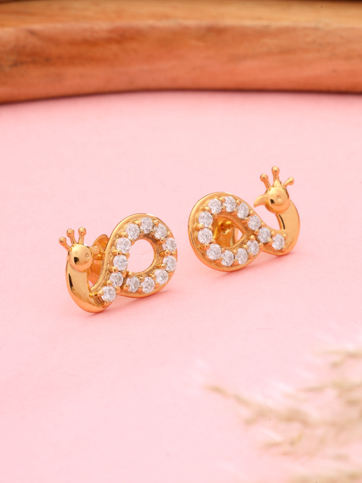 Peacock Infinity Sparkling Moissanite Stud Earrings