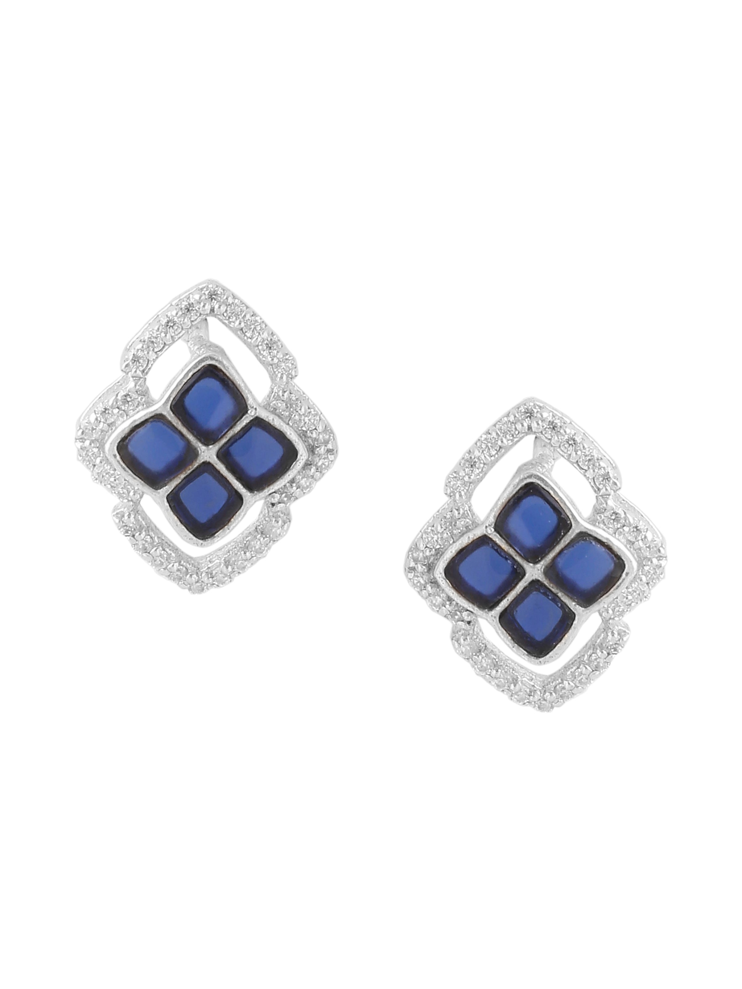 Blue Talphe Brilliance Stud Earrings